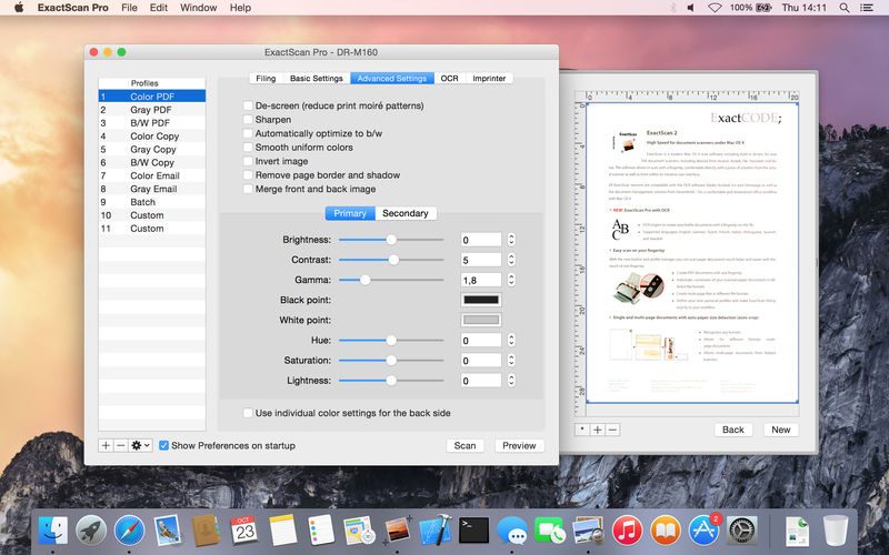 ExactScan Pro 24.9 for Mac screenshot
