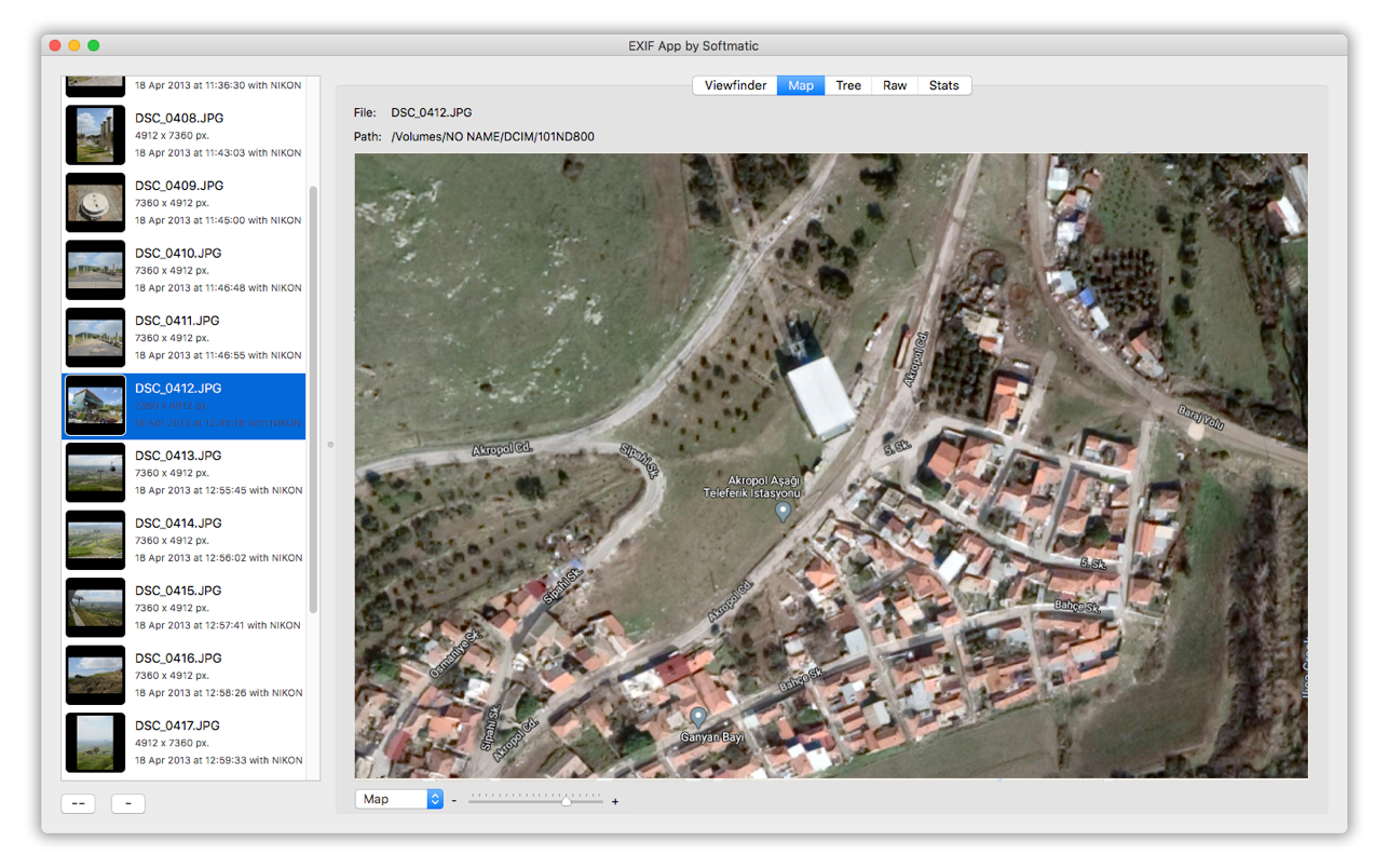 EXIF App 1.3 for Mac screenshot