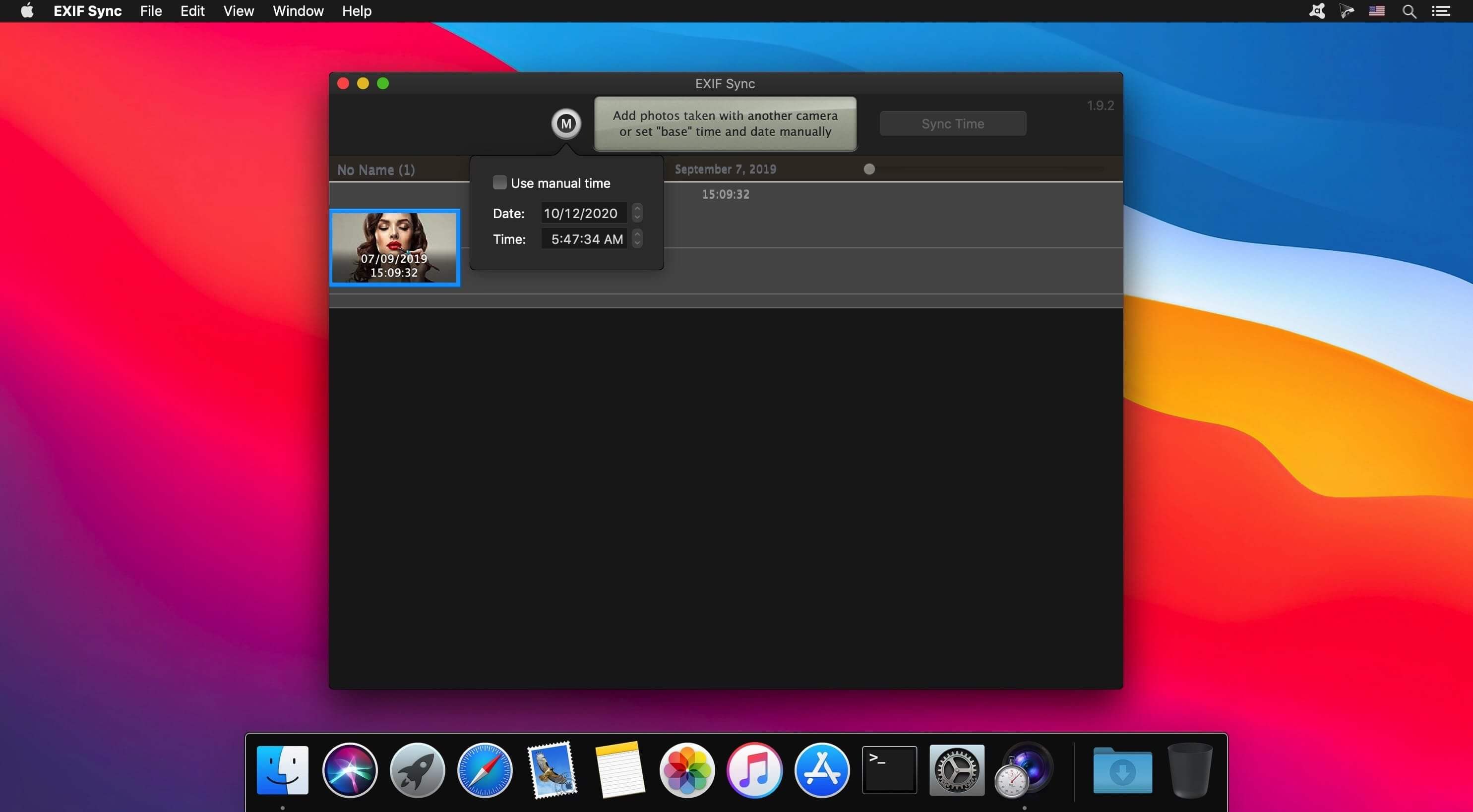 EXIF Sync 1.9.6 for Mac screenshot
