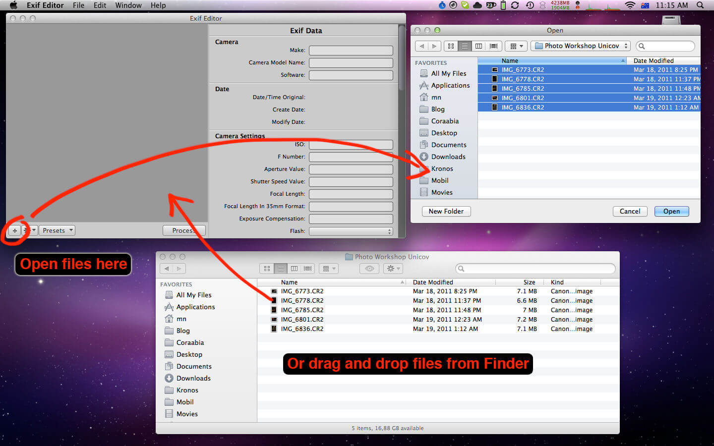 ExifEditor 1.2.2 for Mac screenshot