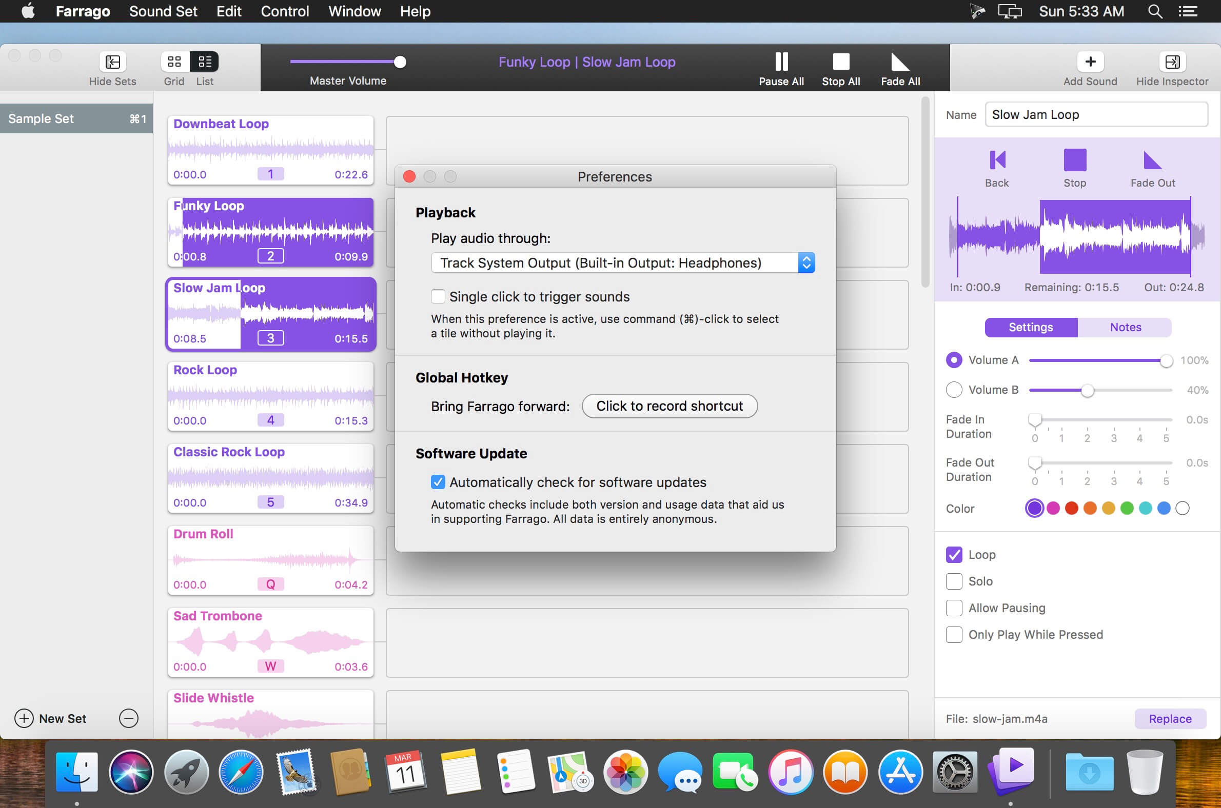 Farrago 2.1.2 for Mac screenshot