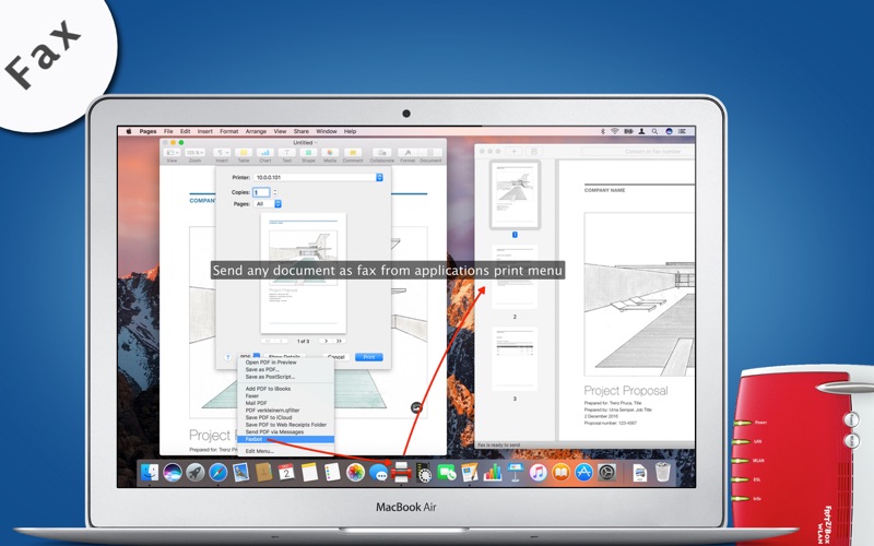 Faxbot 2.6 for Mac screenshot