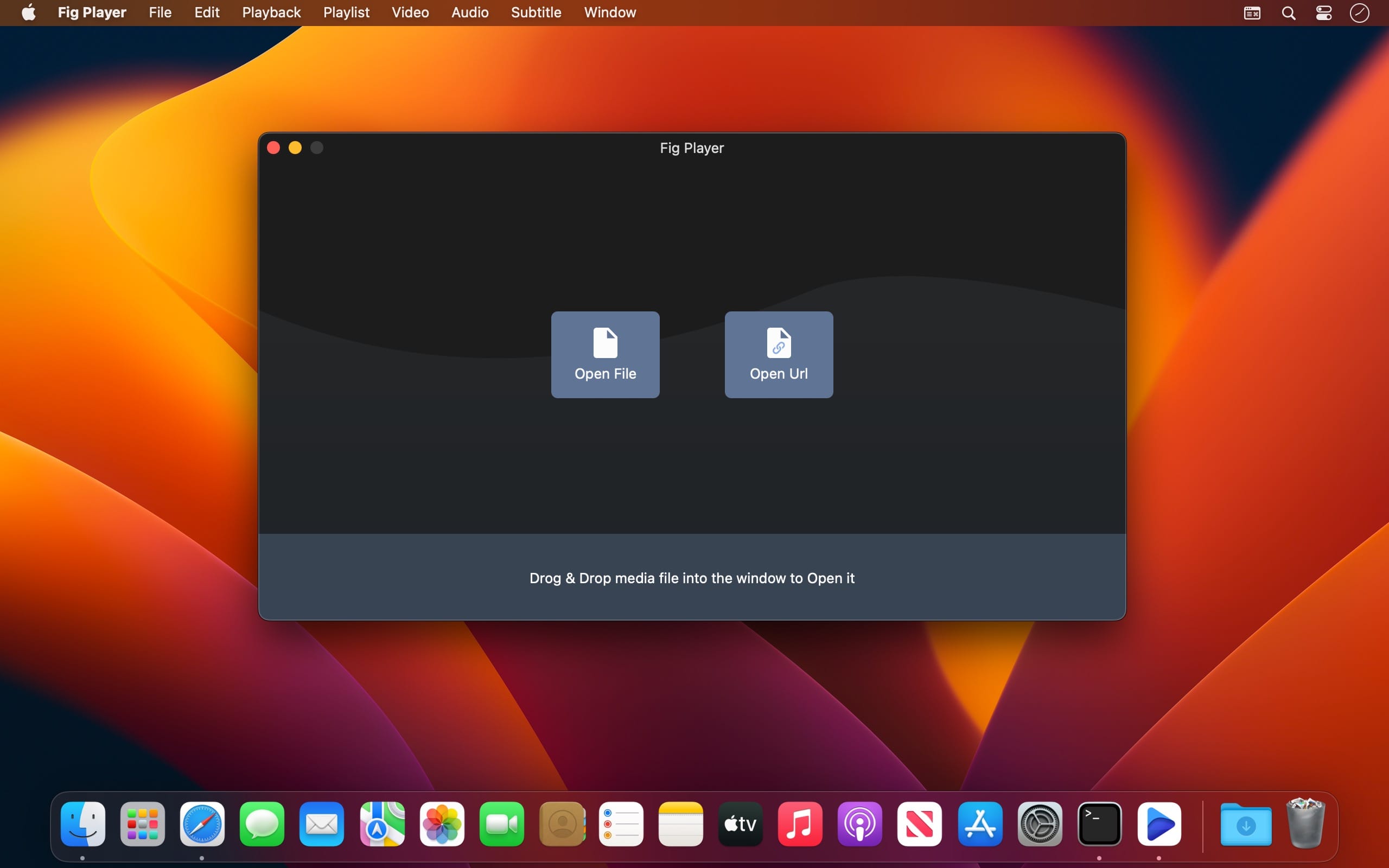 Fig Player – play mp4 mkv mp3 1.3.12 for Mac screenshot