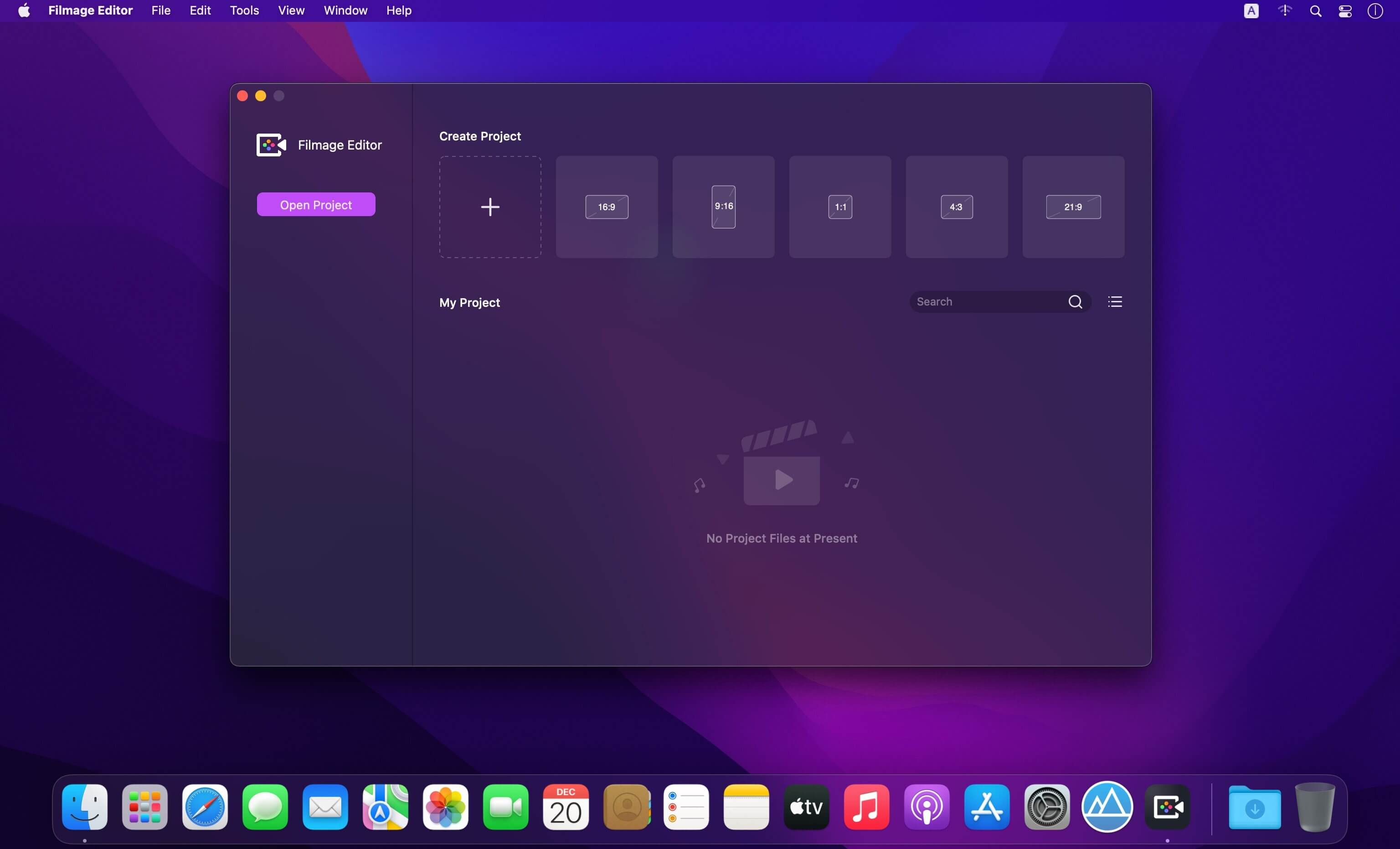 Filmage Editor 1.3.9 for Mac screenshot