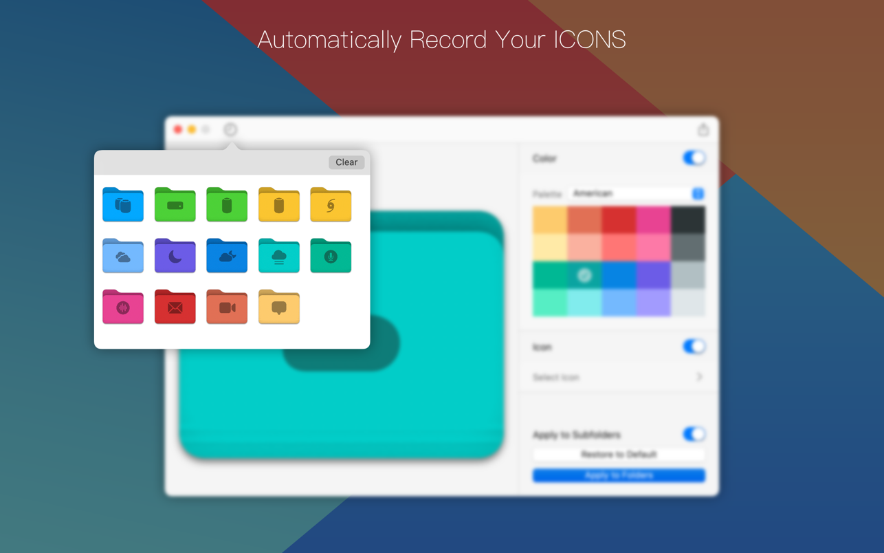 Foldor 1.1.0 for Mac screenshot