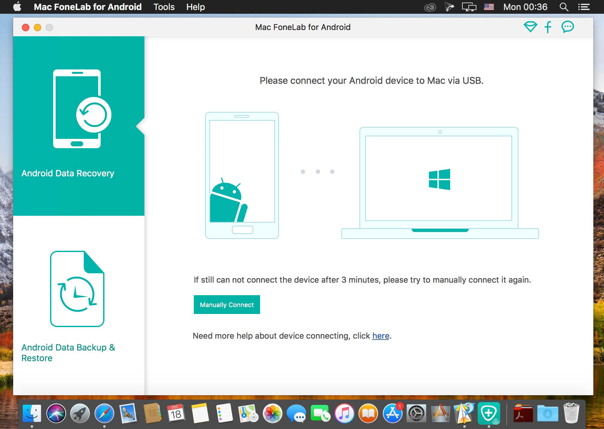 FoneLab Android Data Recovery 3.2.26 for Mac screenshot