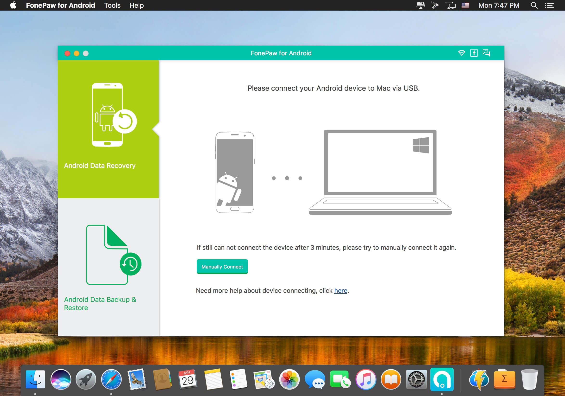 FonePaw Android Data Recovery 6.1.0 for Mac screenshot