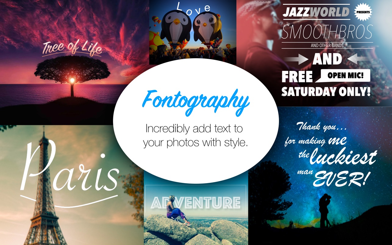 Fontography – Text on Picture‪s 3.0 for Mac screenshot