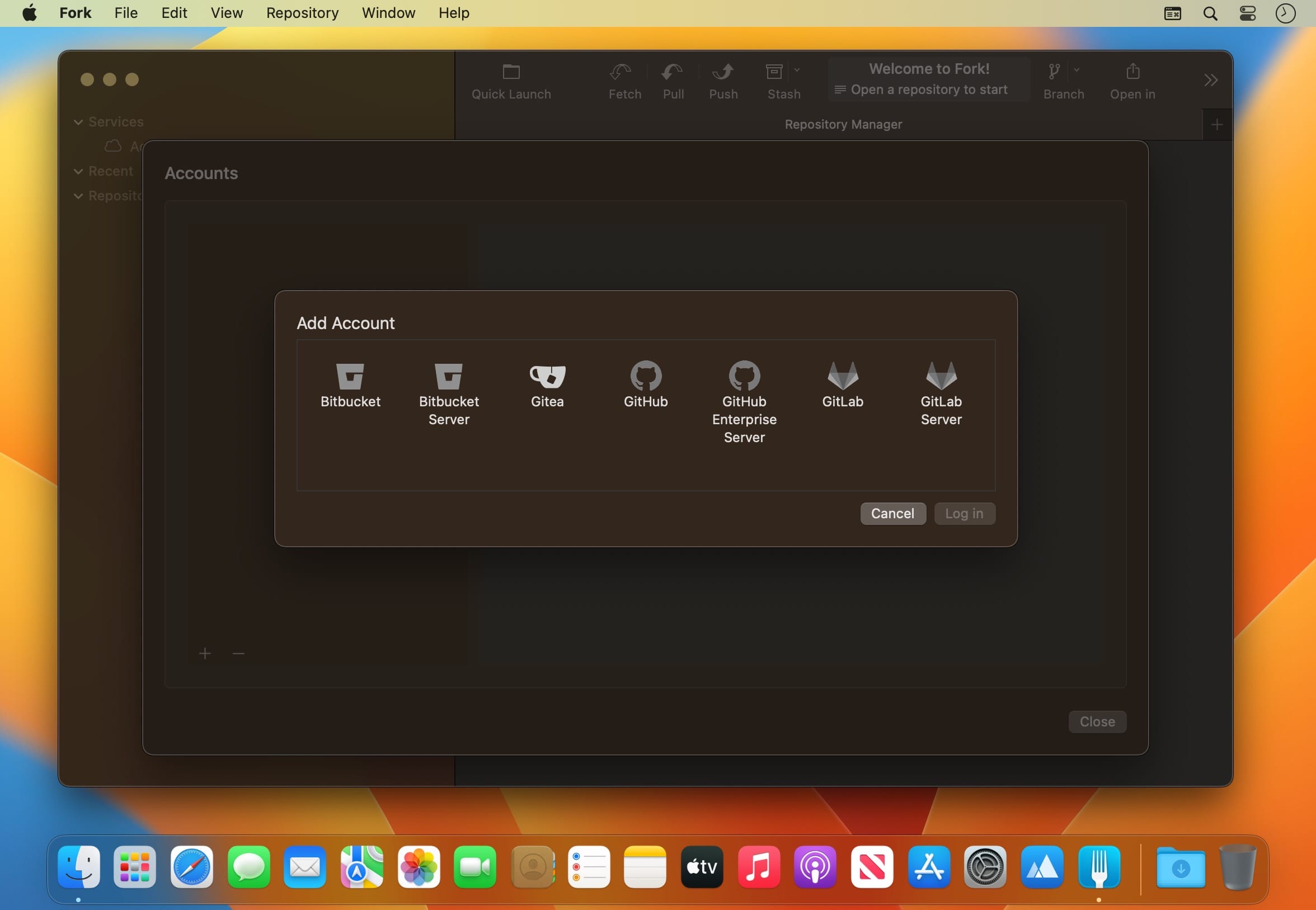 Fork 2.46.1 for Mac screenshot