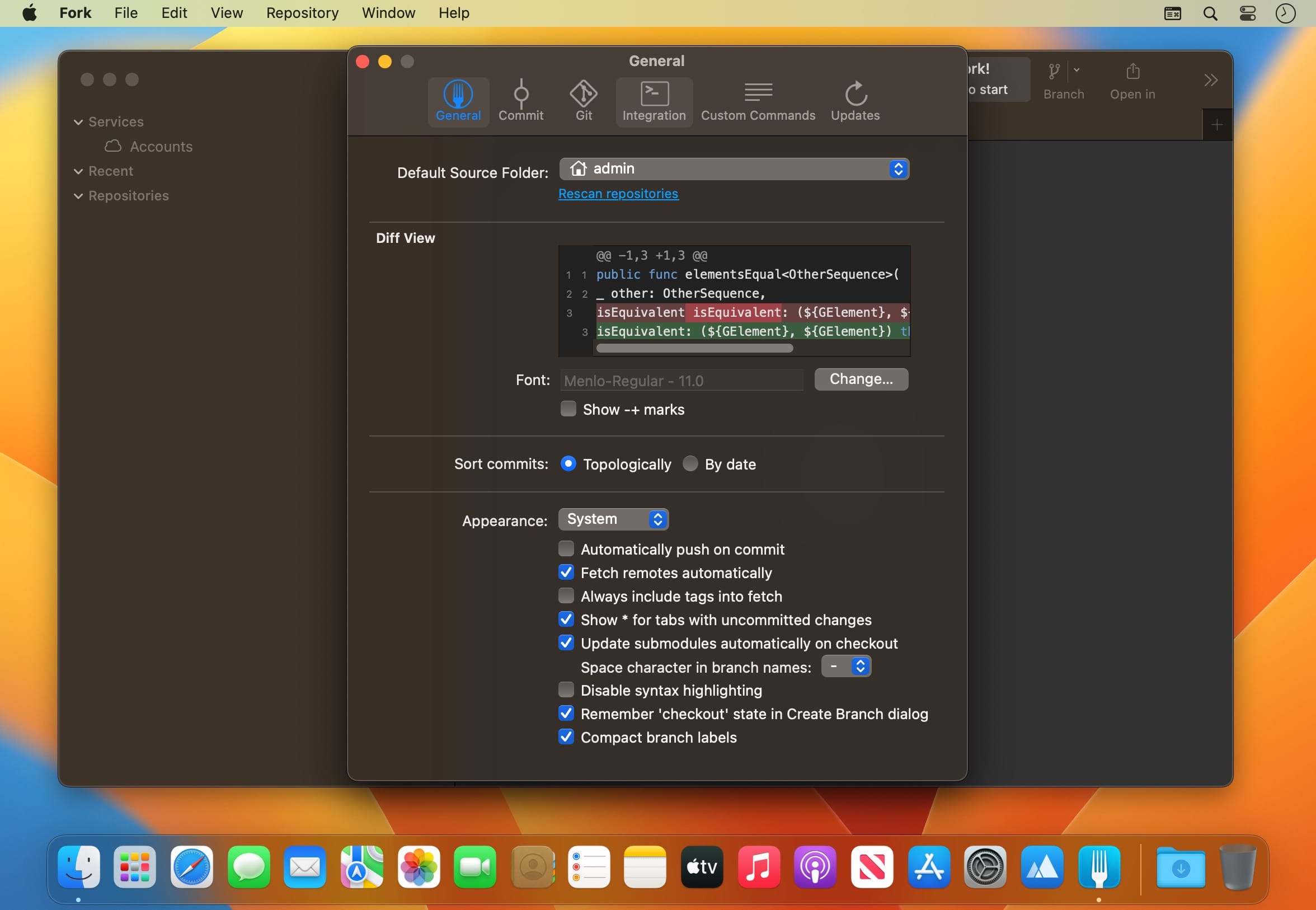 Fork 2.50.1 for Mac screenshot
