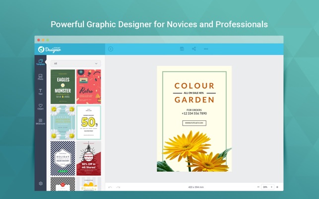 FotoJet Designer 1.2.2 for Mac screenshot
