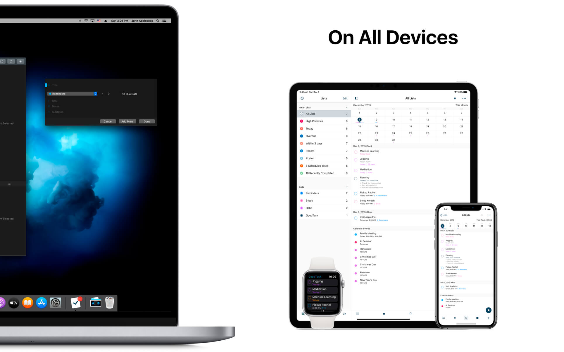 GoodTask 7.8.1 for Mac screenshot