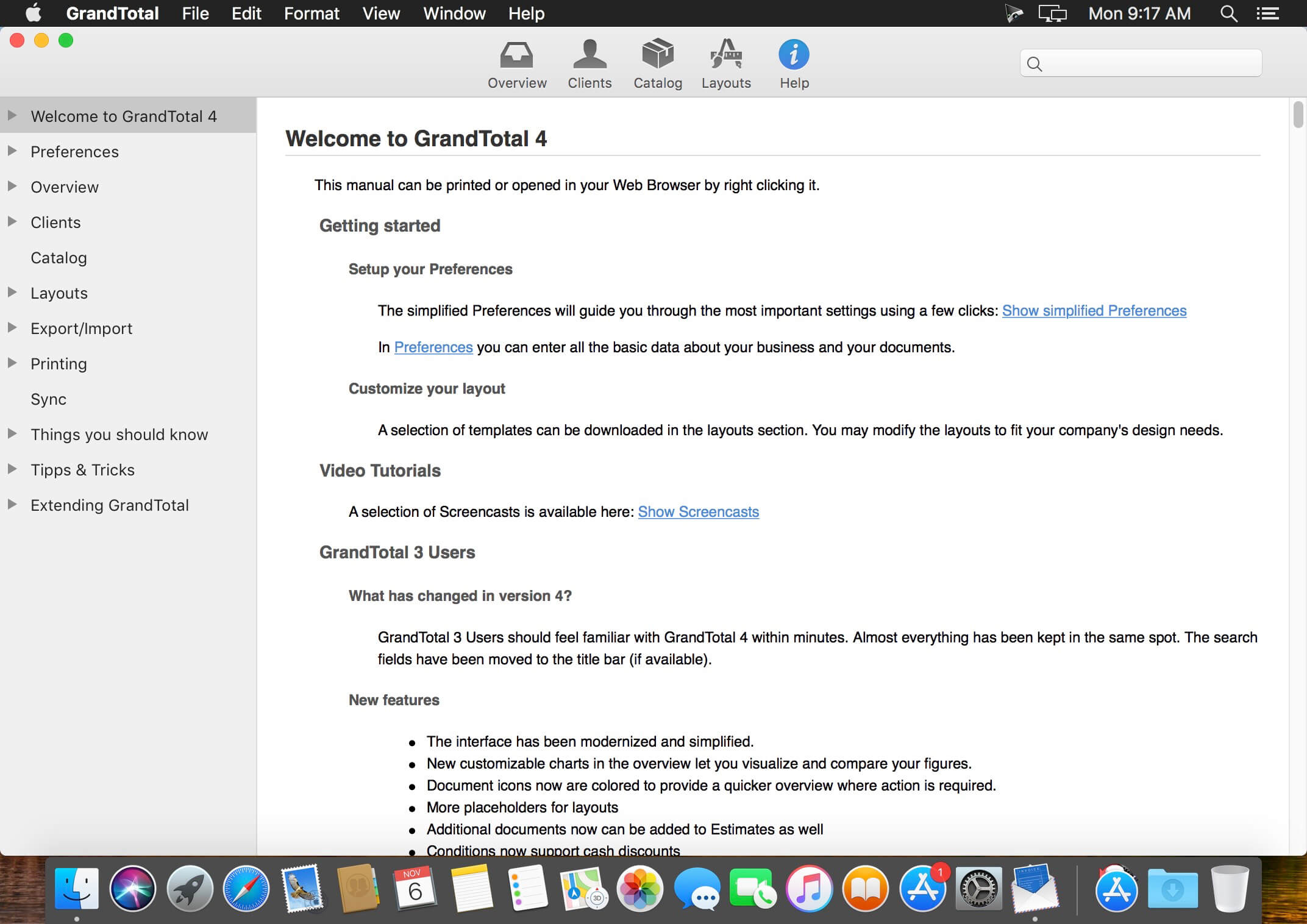 GrandTotal 7.0.6.7 for Mac screenshot