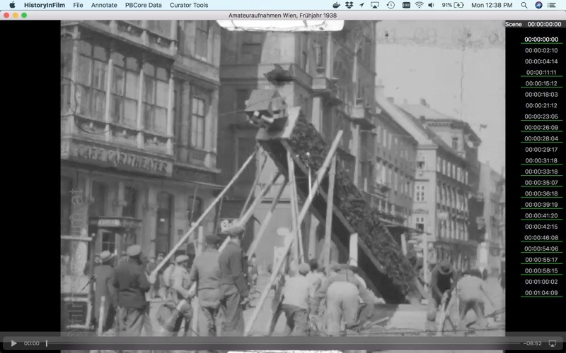 HistoryInFilm 1.6 for Mac screenshot