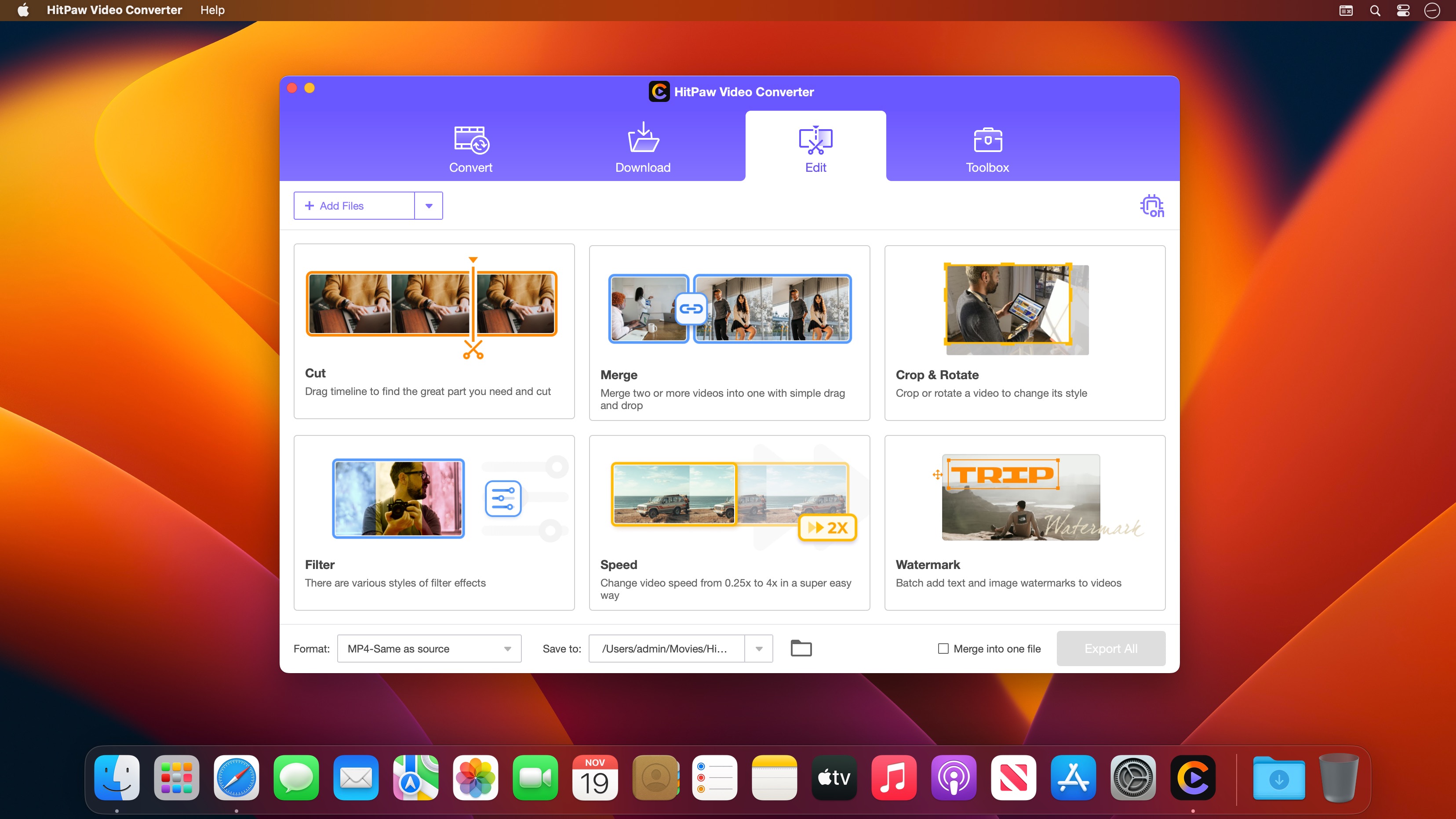 HitPaw Video Converter 4.5.0 for Mac screenshot