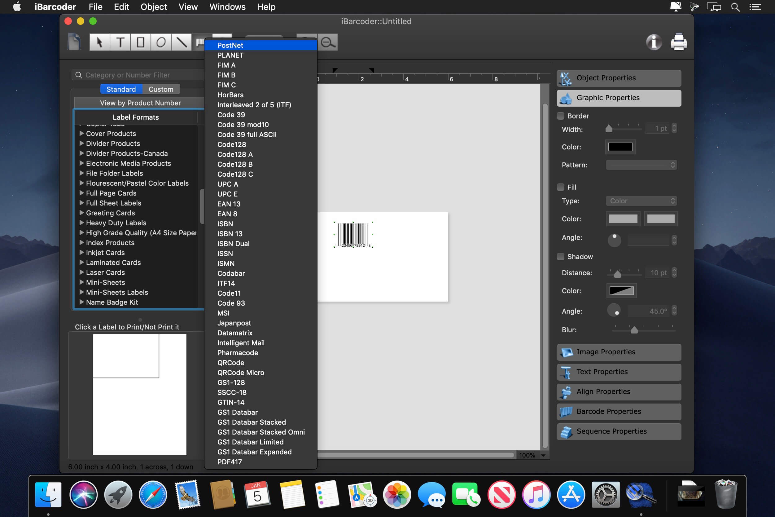 iBarcoder 3.16.3 for Mac screenshot