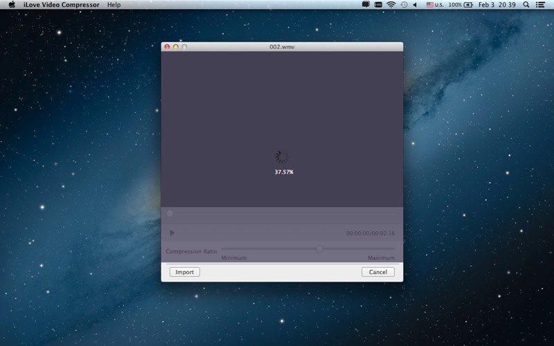 iLove Video Compressor 2.1.0 for Mac screenshot