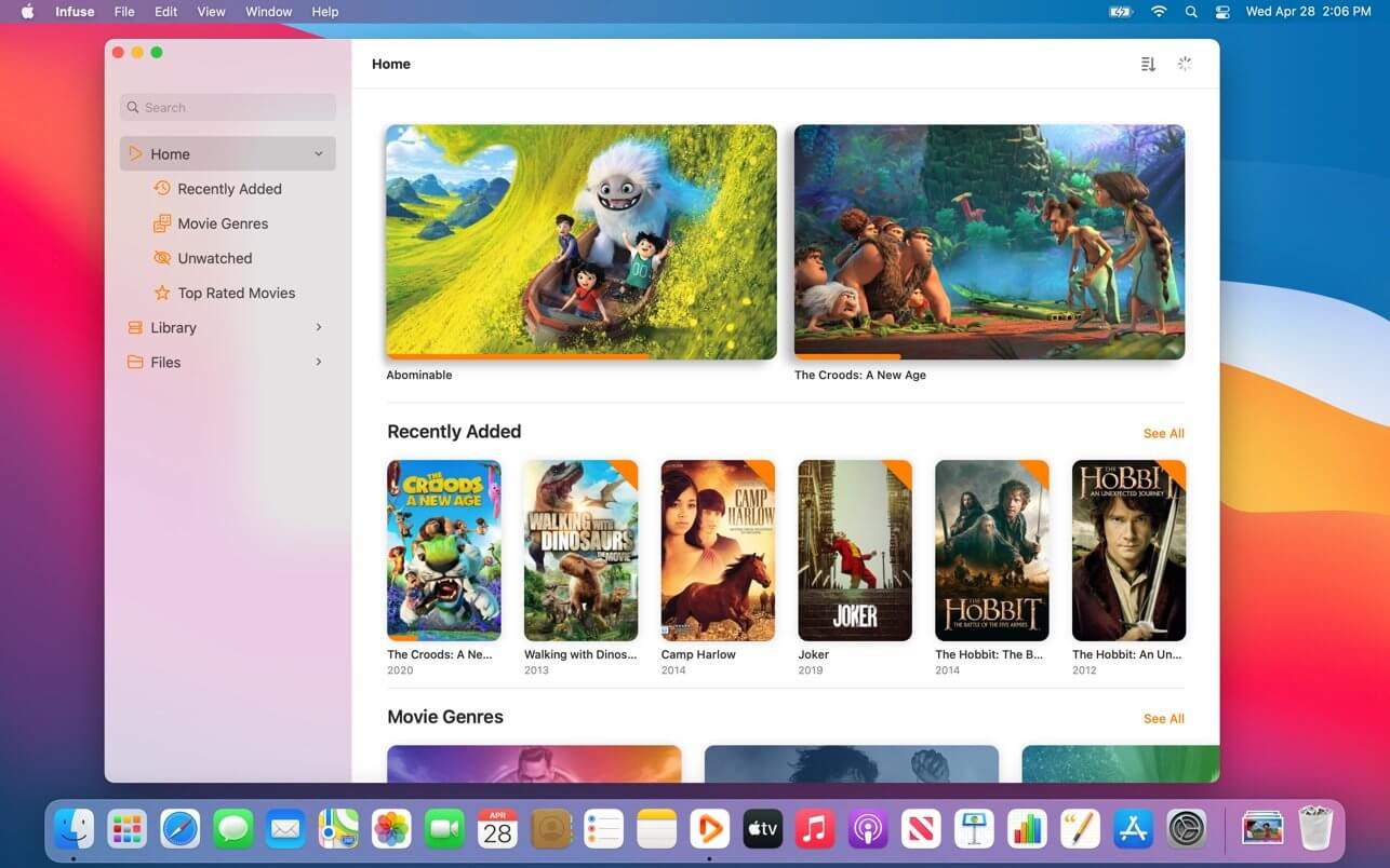 Infuse Pro 8.0.2 for Mac screenshot