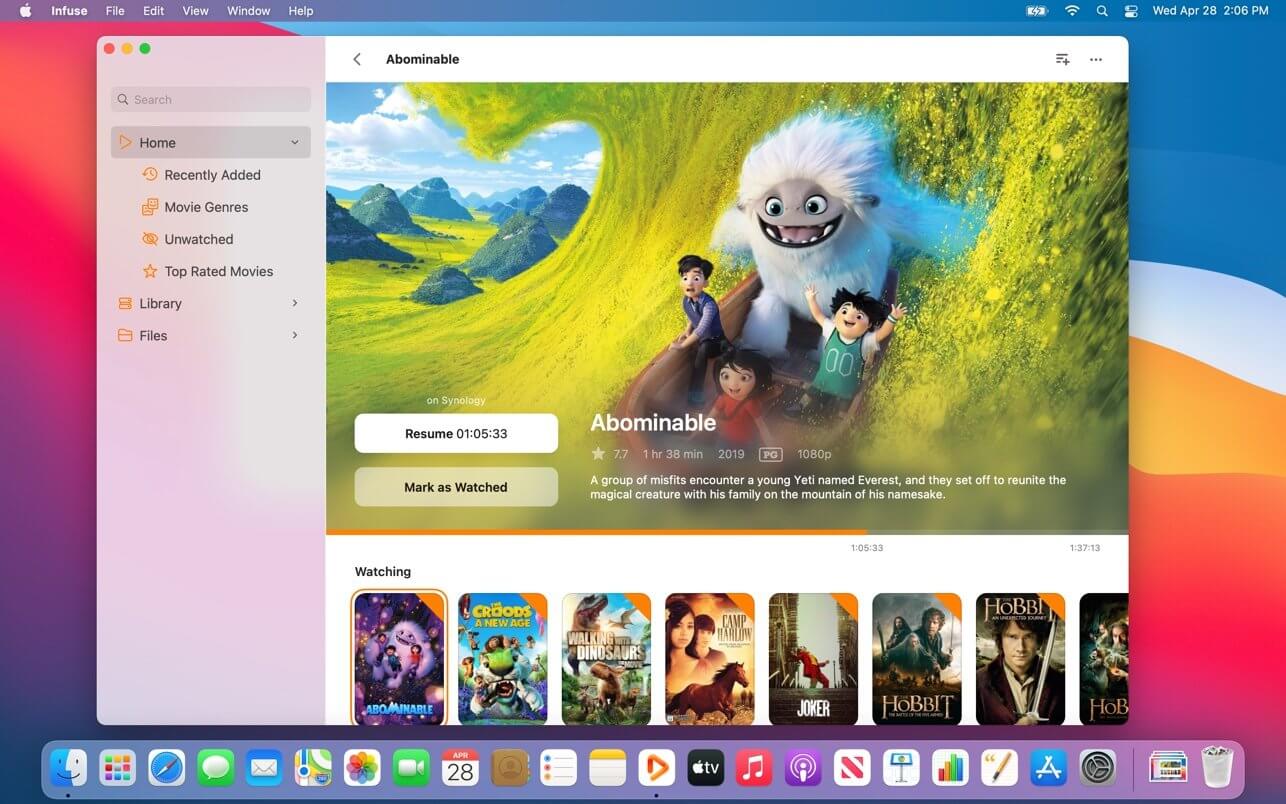 Infuse Pro 8.4.1 for Mac screenshot