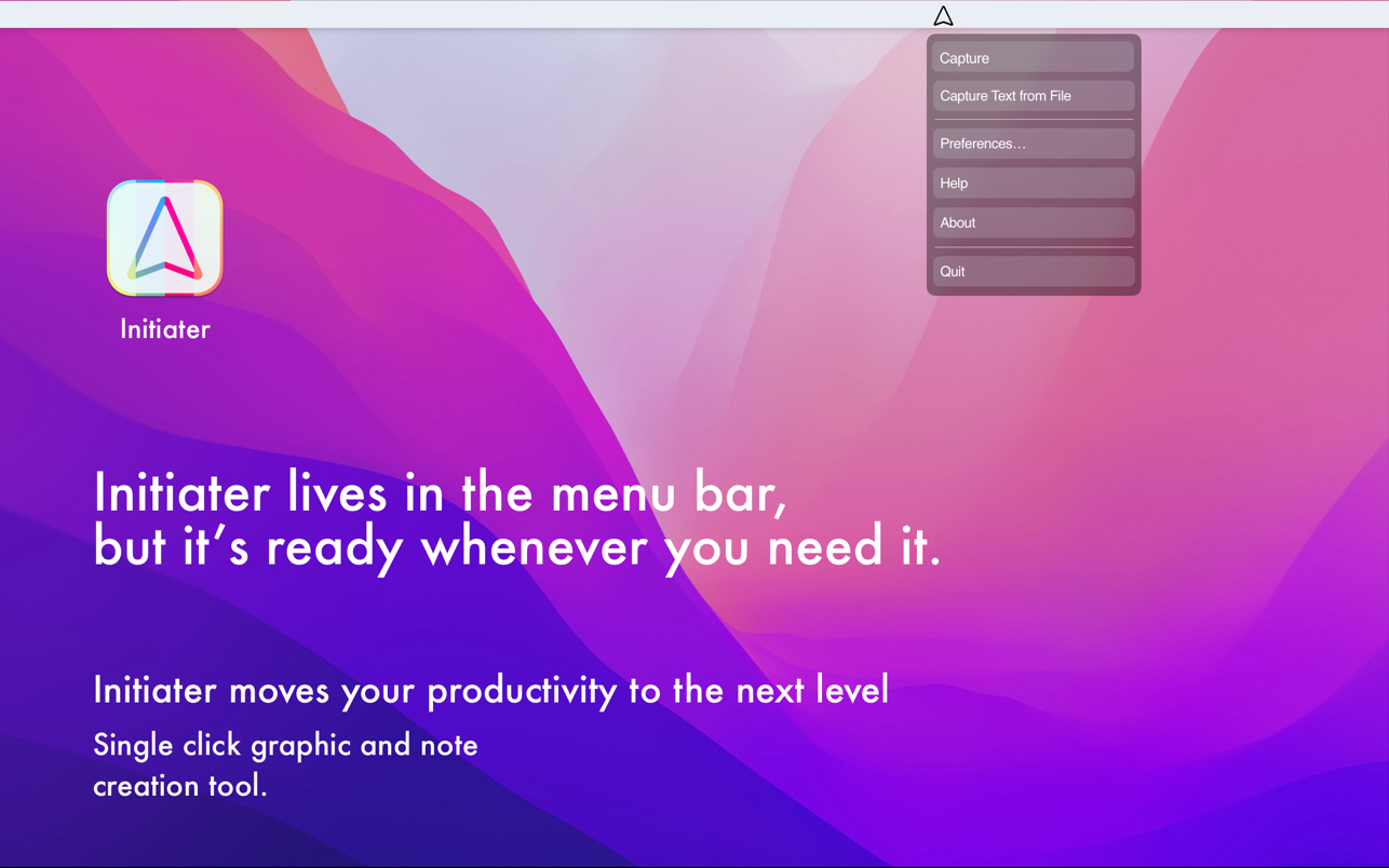 Initiater Pro 1.1.3 for Mac screenshot