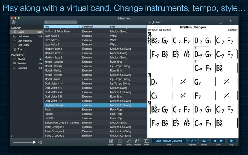 iReal Pro 2025.2 for Mac screenshot