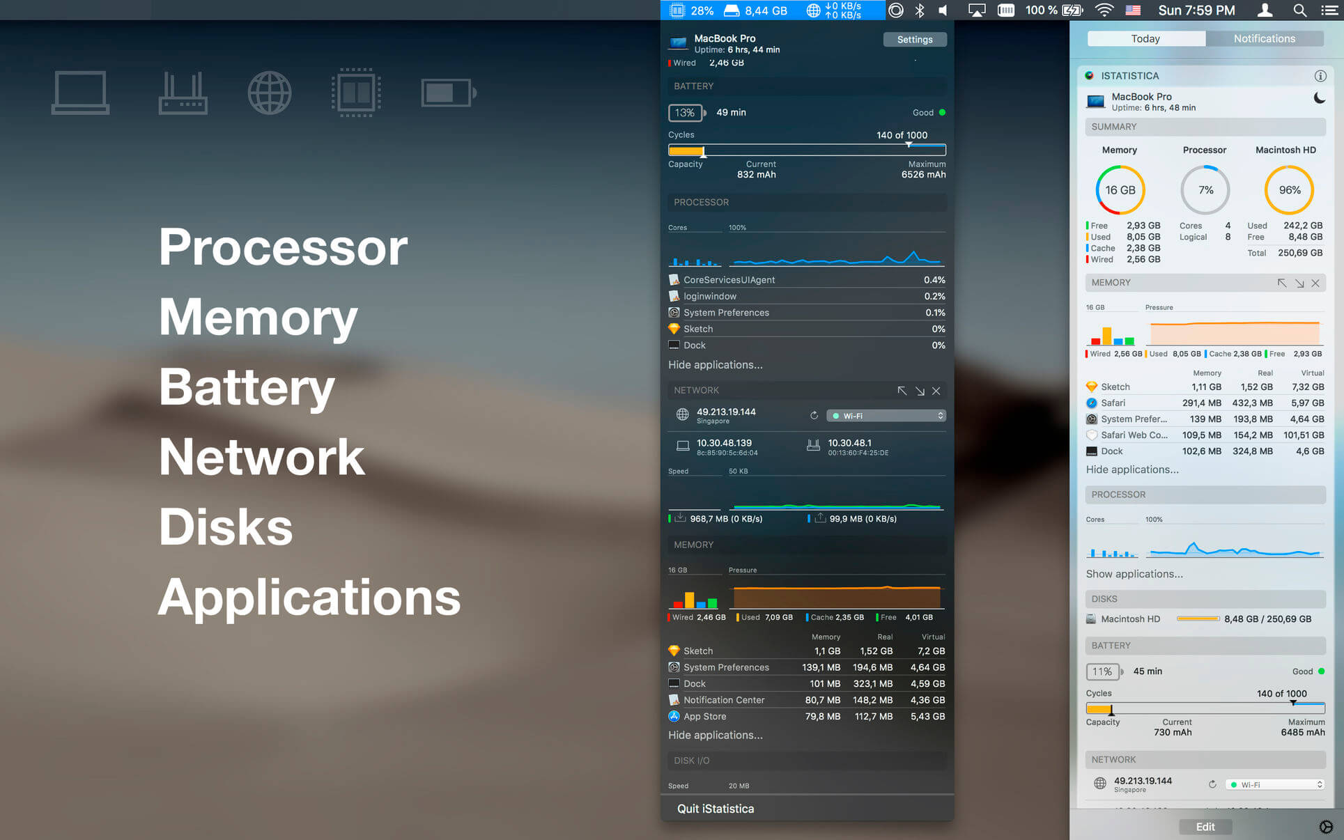 iStatistica Pro 7.0.1 for Mac screenshot
