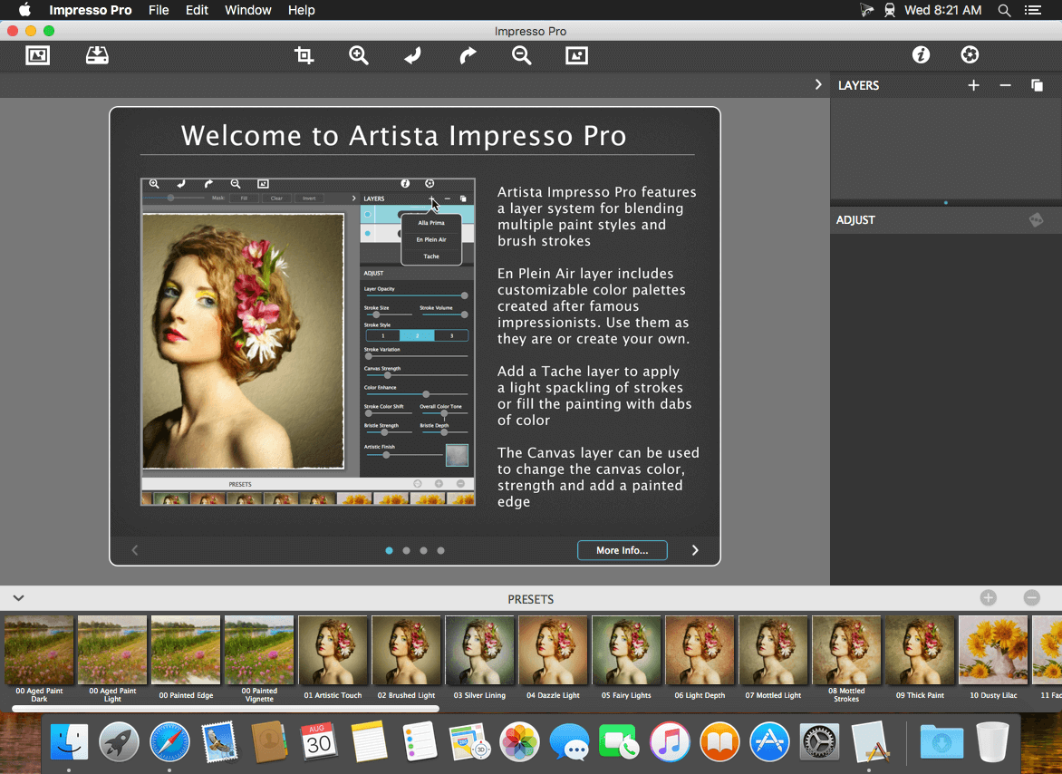 JixiPix Artista Impresso Pro 1.8.12 for Mac screenshot