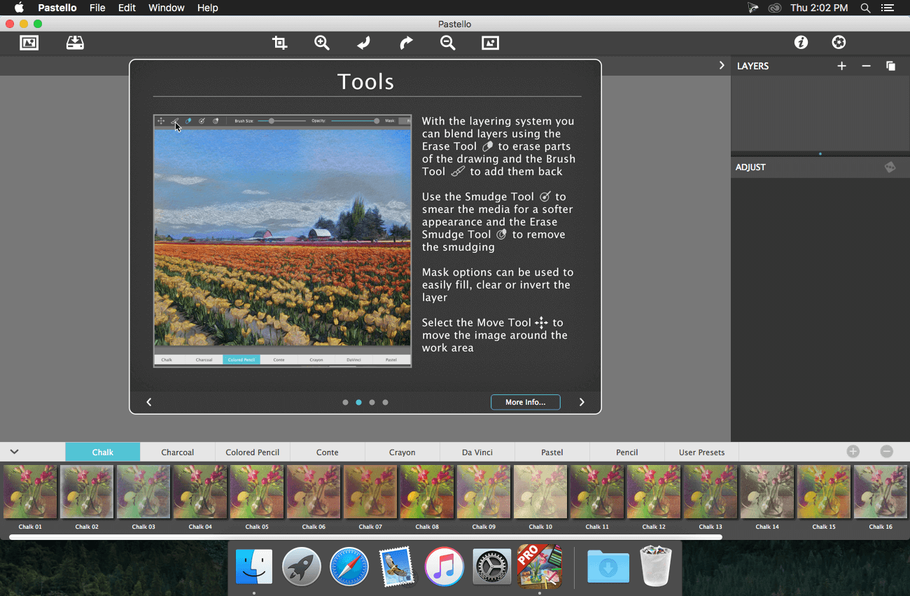 JixiPix Pastello Pro 1.1.16 for Mac screenshot
