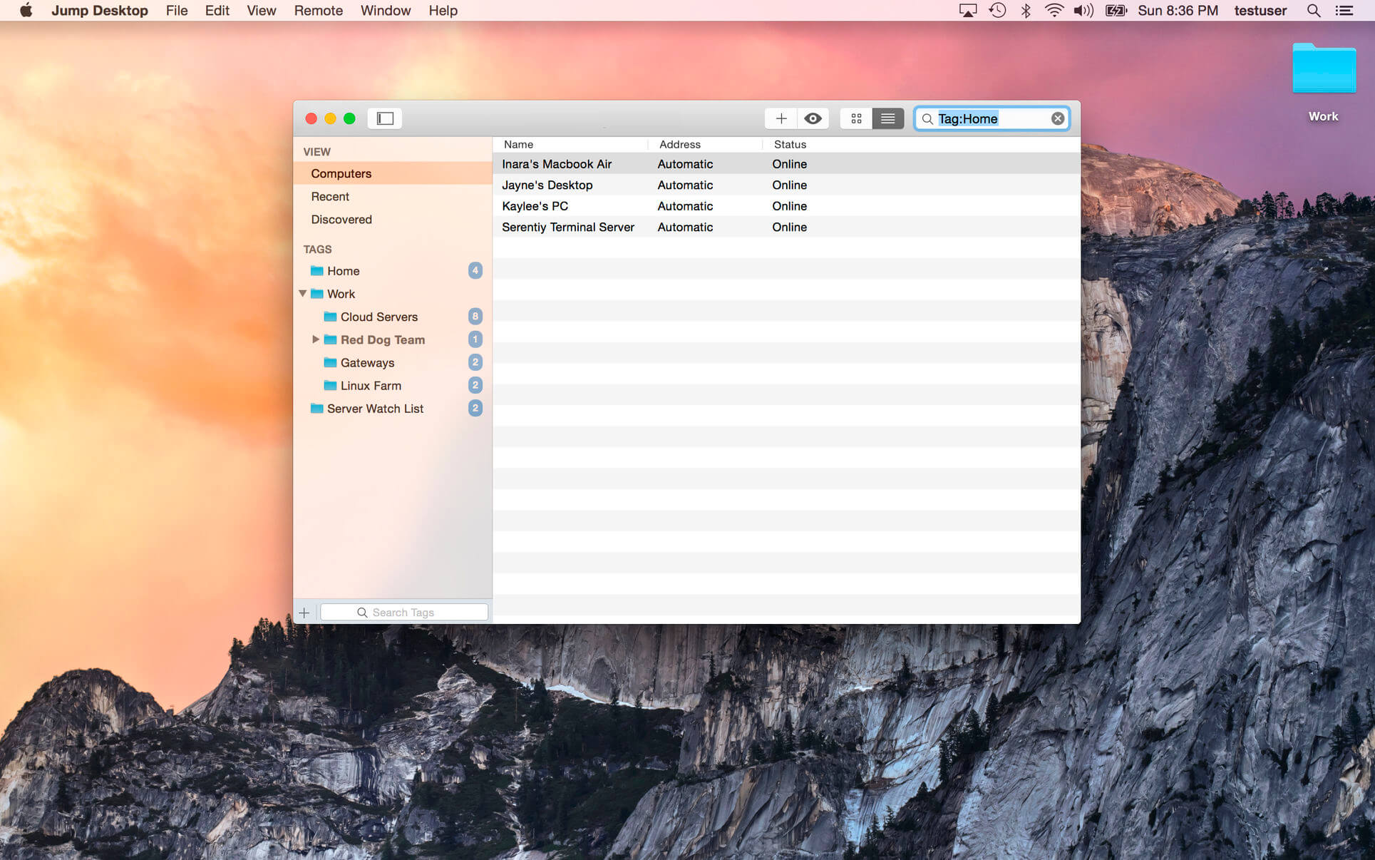 Jump Desktop 9.0.94 for Mac screenshot