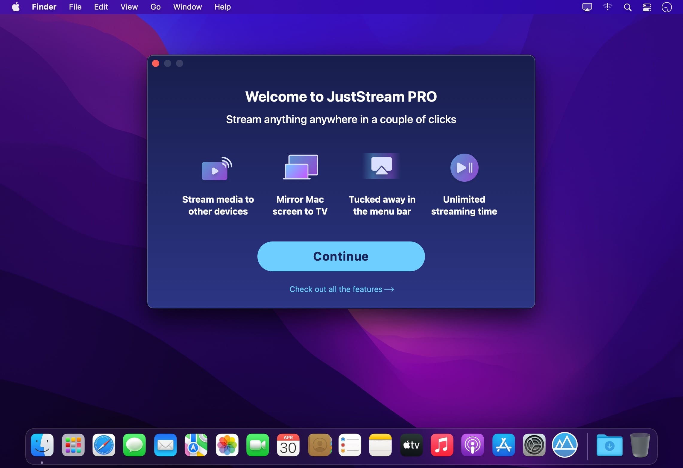 JustStream Pro 2.9.0 for Mac screenshot