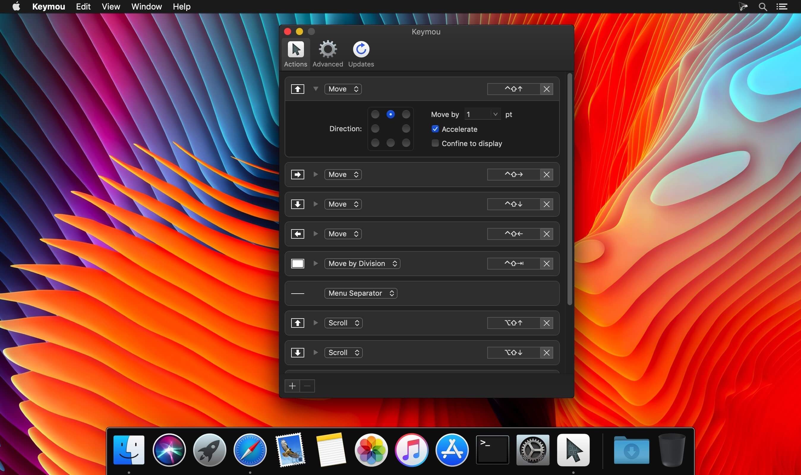 Keymou 1.2.11 for Mac screenshot