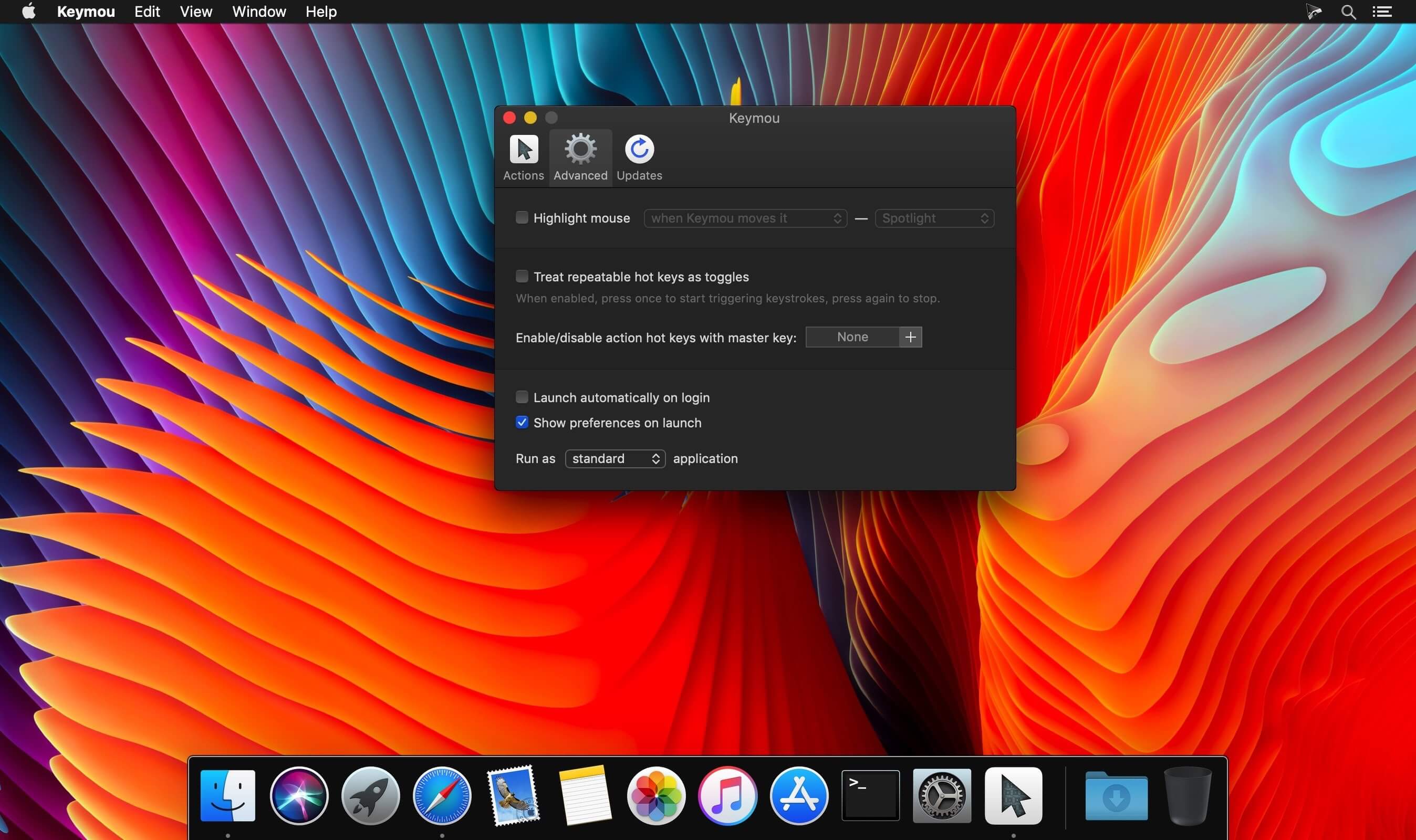 Keymou 1.2.11 for Mac screenshot