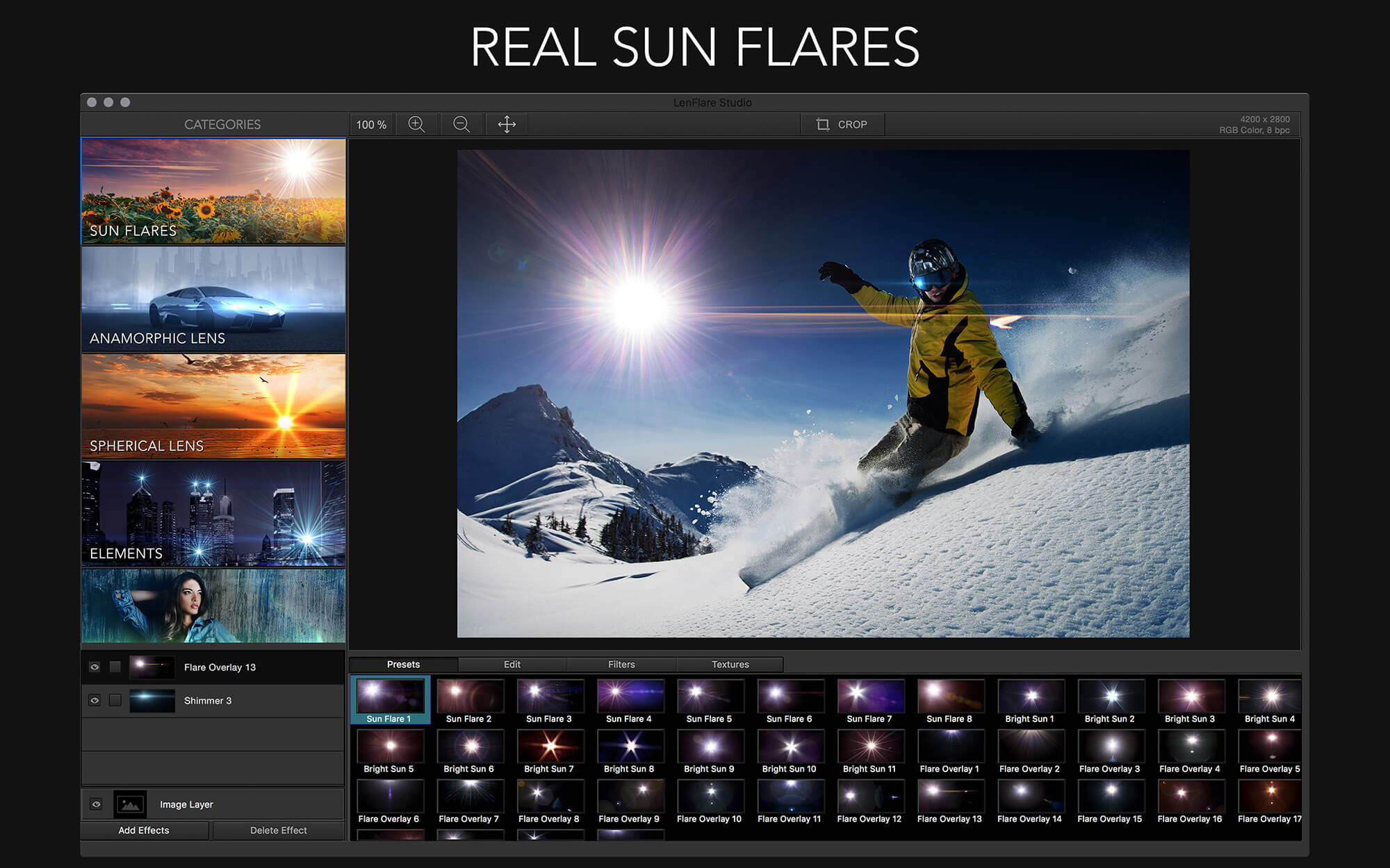 LensFlare Studio 6.8 for Mac screenshot