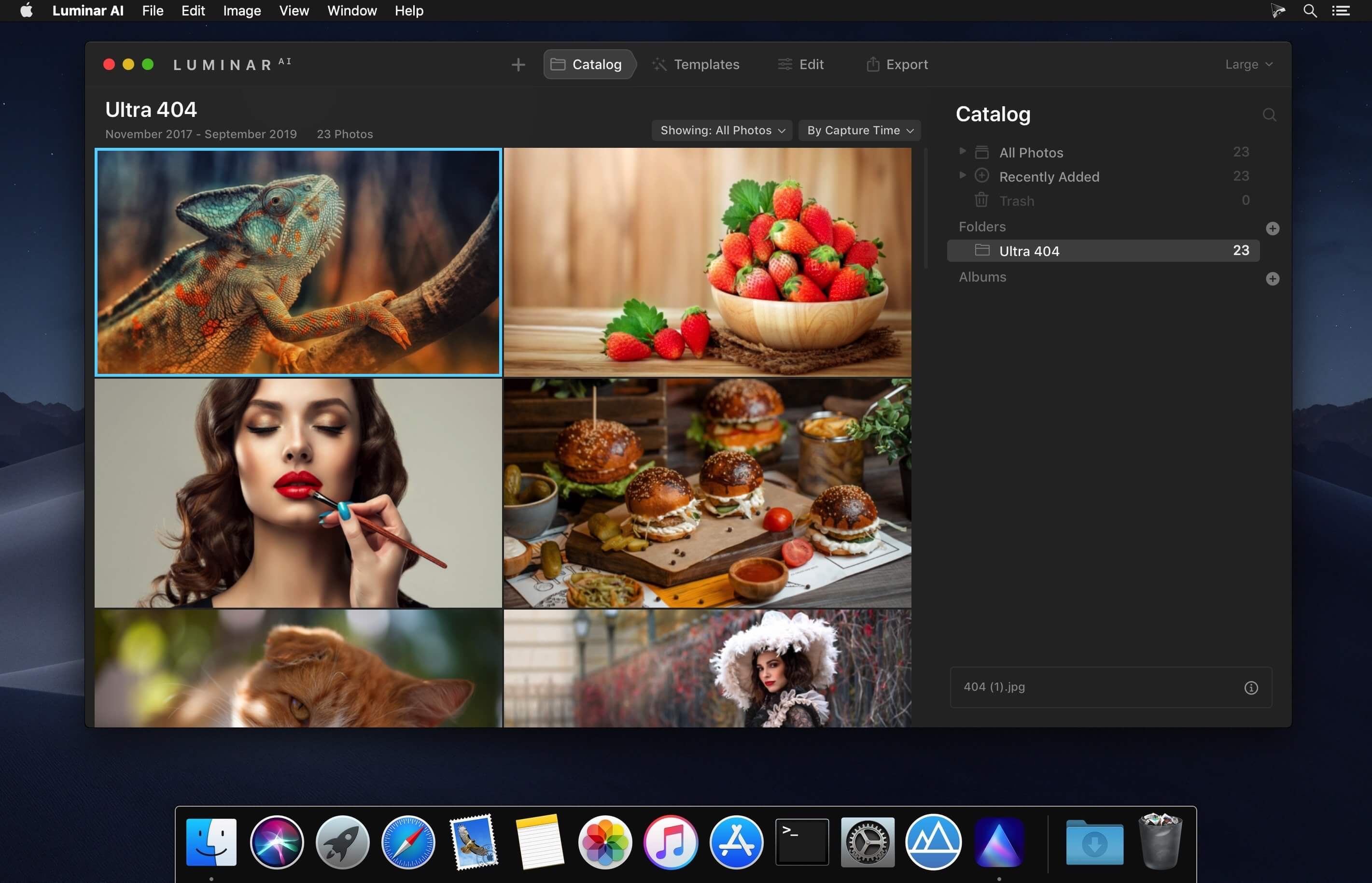 Luminar AI 1.3.0 (M1 version only) for Mac screenshot