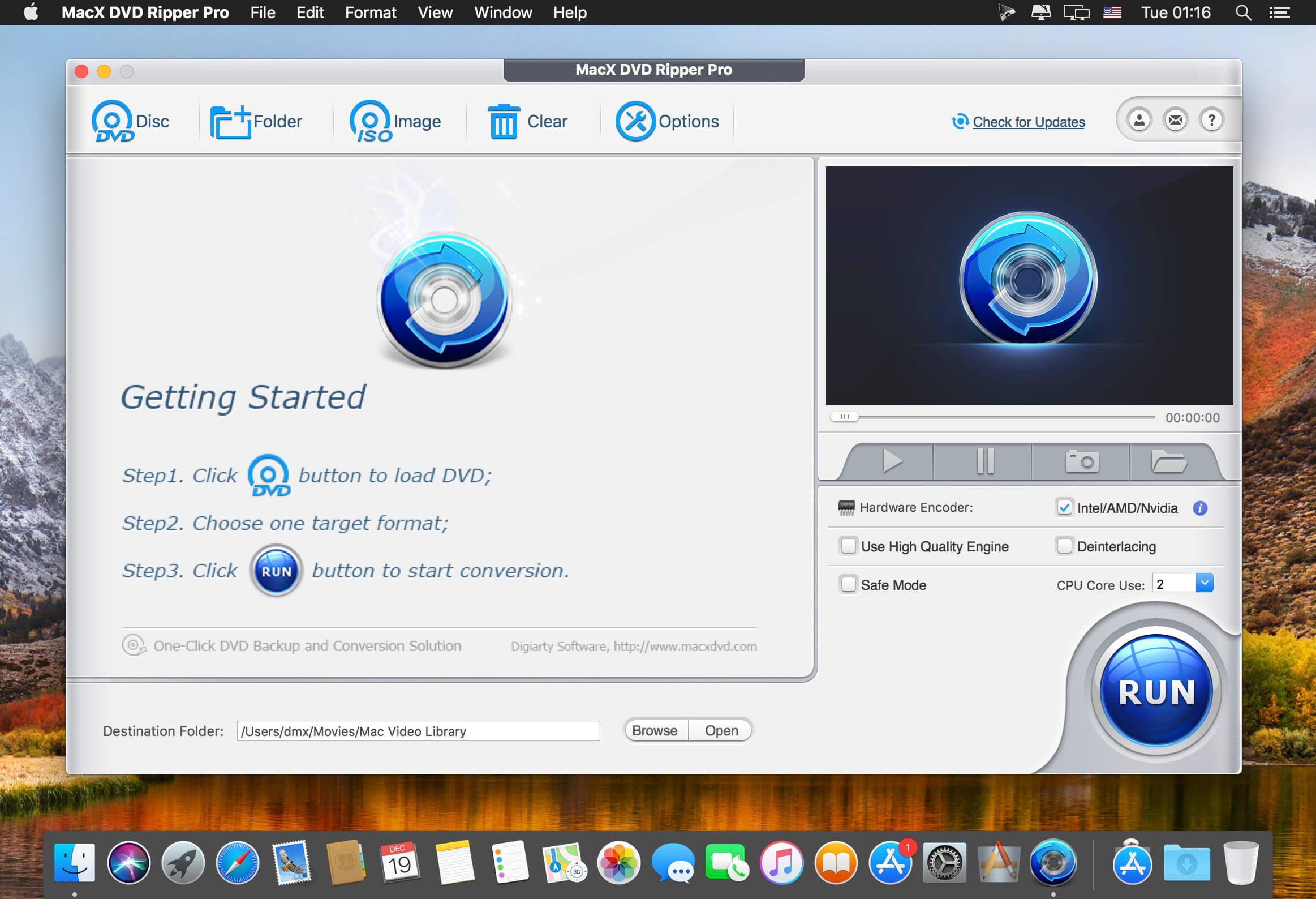 MacX DVD Ripper Pro 6.8.3 for Mac screenshot
