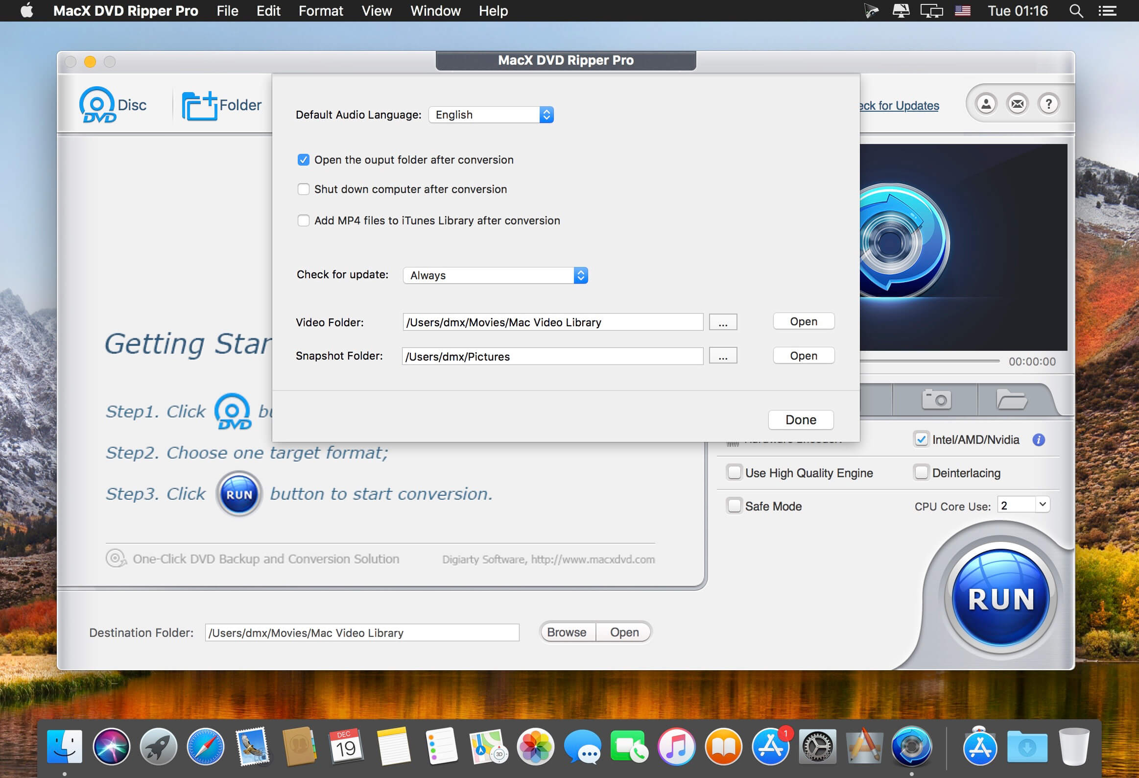 MacX DVD Ripper Pro 6.8.3 for Mac screenshot
