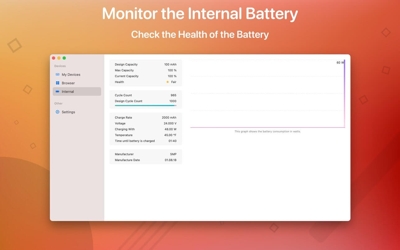 Magic Battery 8.1.2 for Mac screenshot