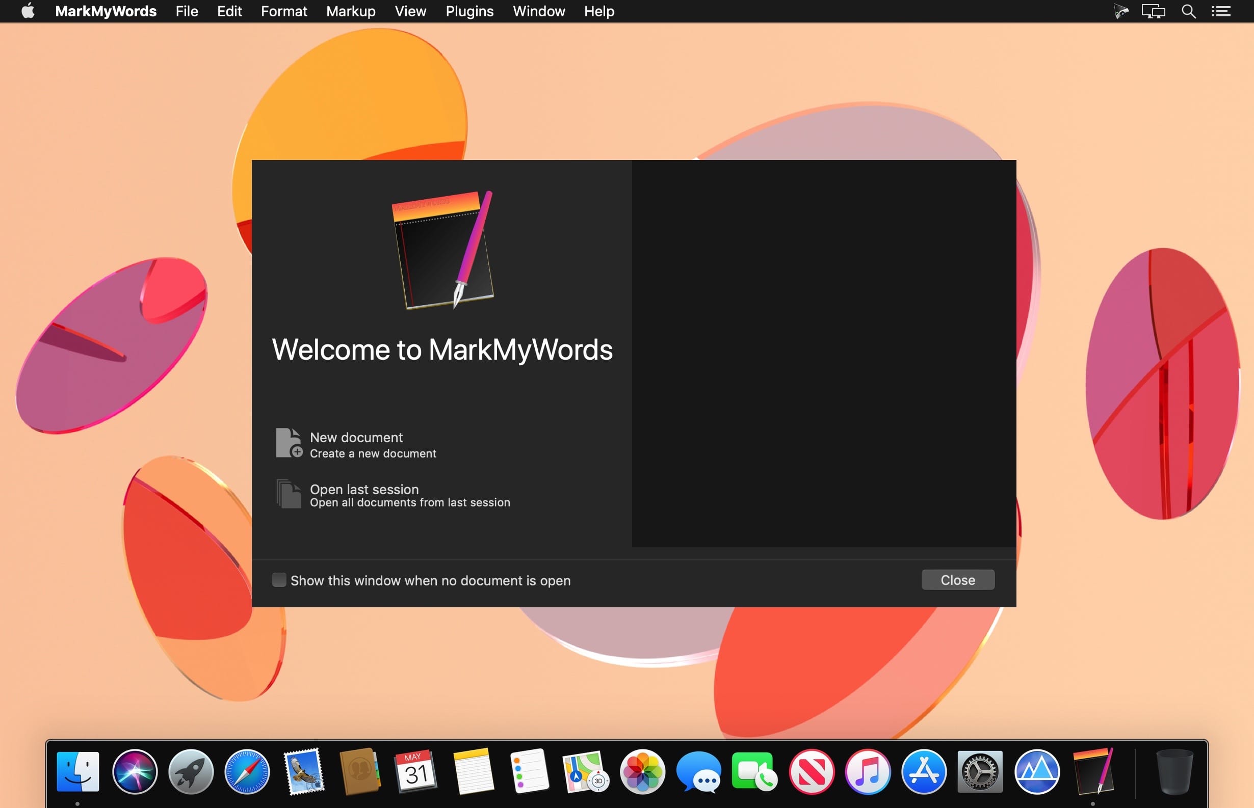MarkMyWords 2.10.1 for Mac screenshot