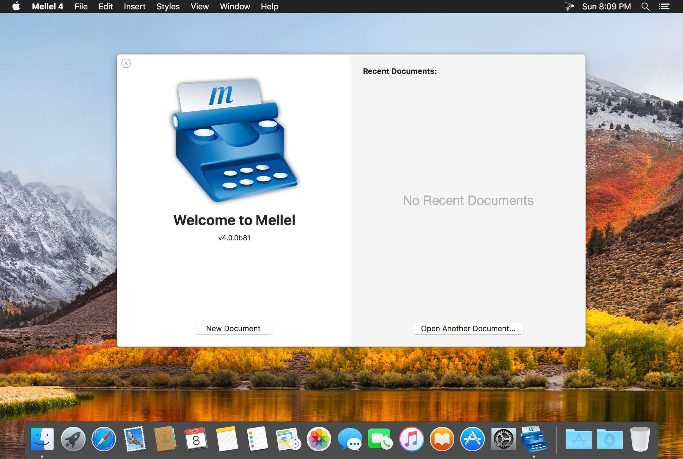 Mellel 6.0.4 for Mac screenshot