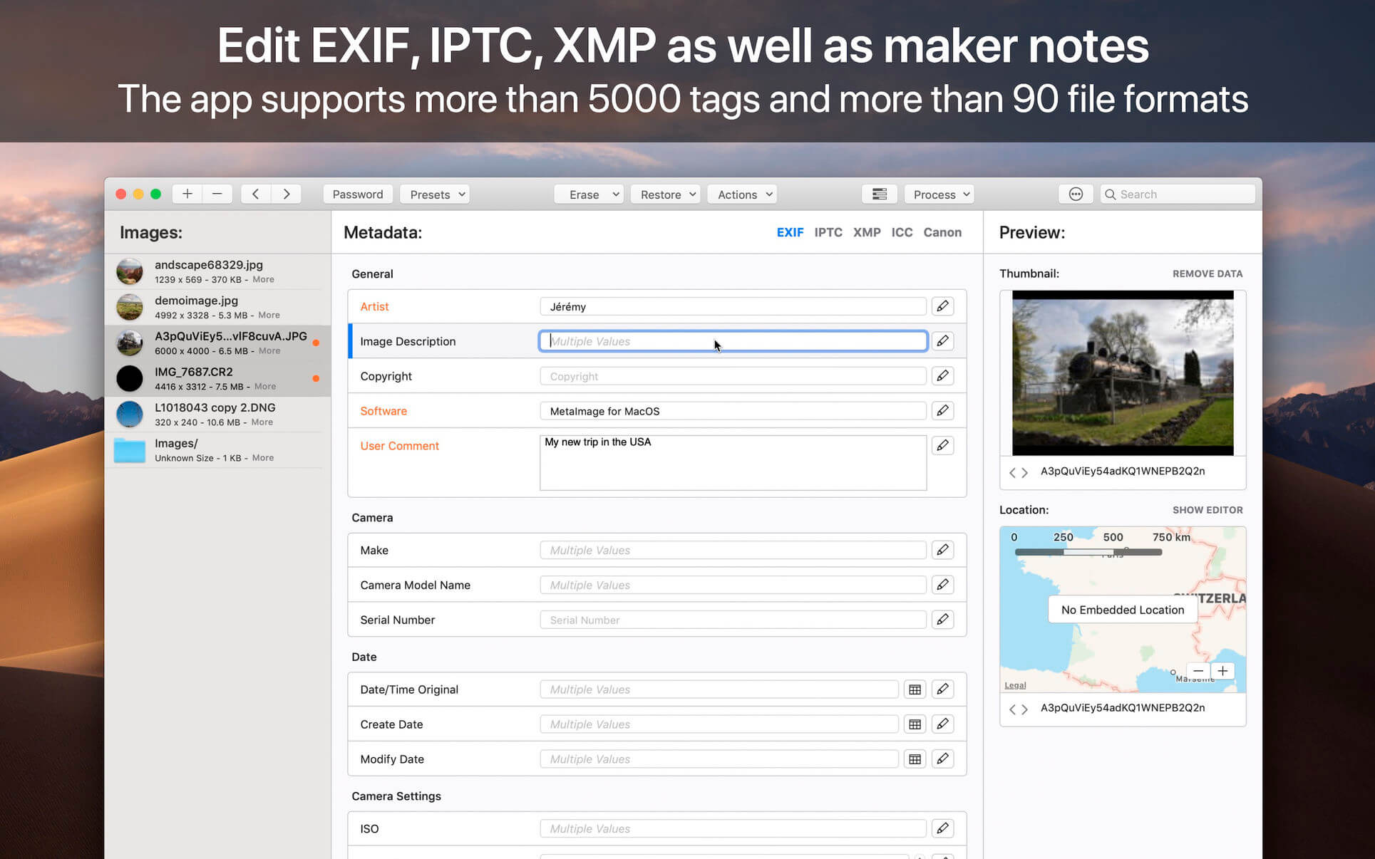 Meta 2.2.1 for Mac screenshot