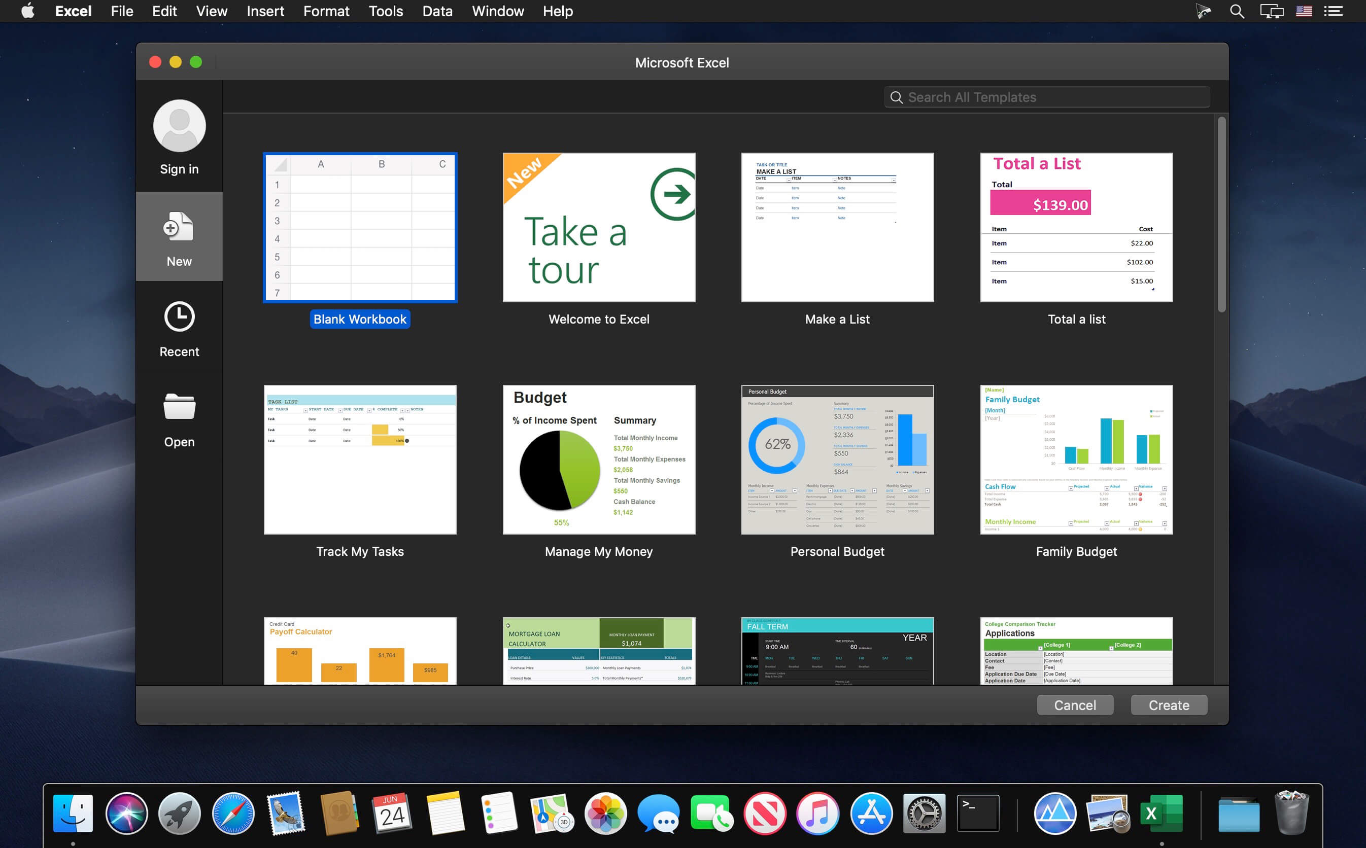 Microsoft Excel for Mac 16.42 for Mac screenshot