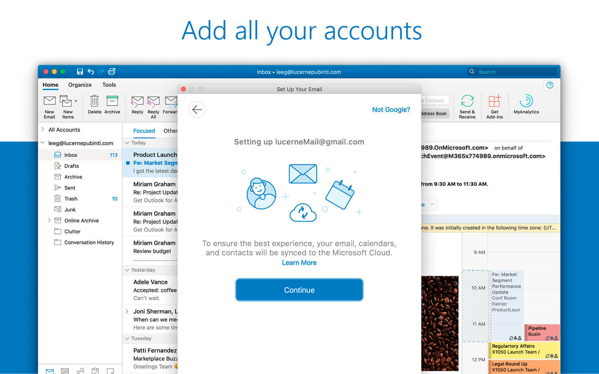 Microsoft Outlook 2019 VL v16.45 for Mac screenshot