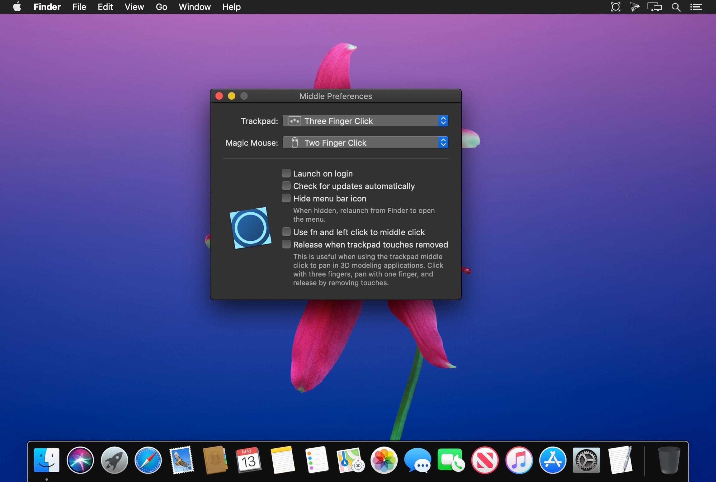 Middle 1.8.9 for Mac screenshot