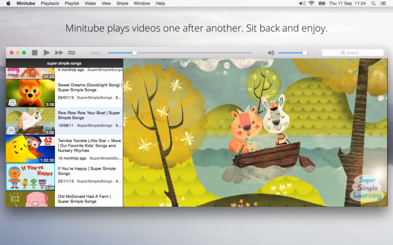 Minitube for YouTube 3.6.2 for Mac screenshot