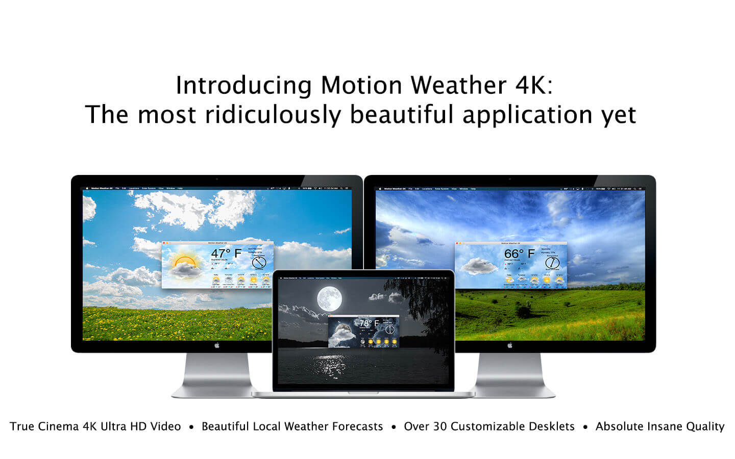 Motion Weather 4K – Ultra HD 1.2.0 for Mac screenshot