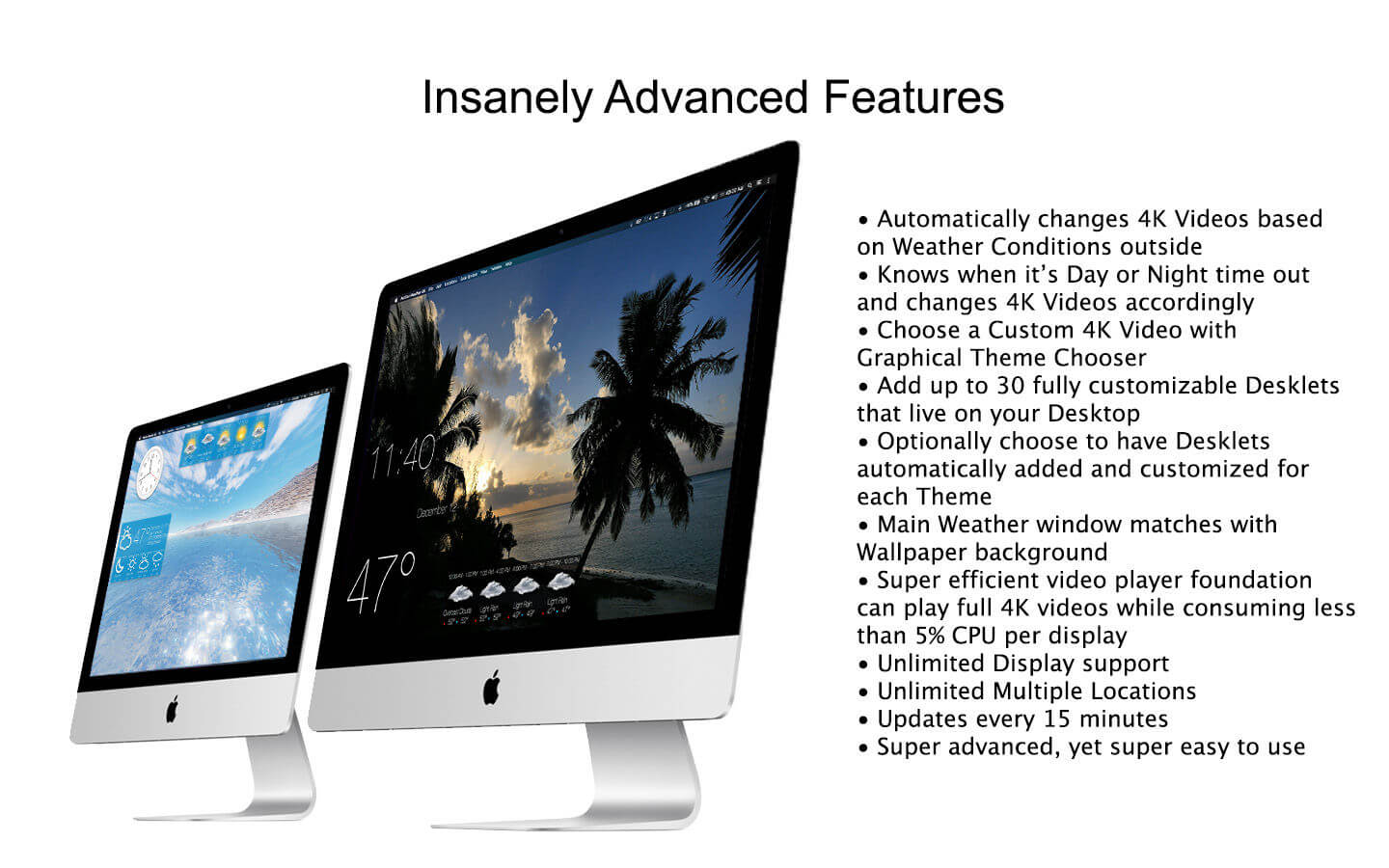 Motion Weather 4K – Ultra HD 1.2.0 for Mac screenshot