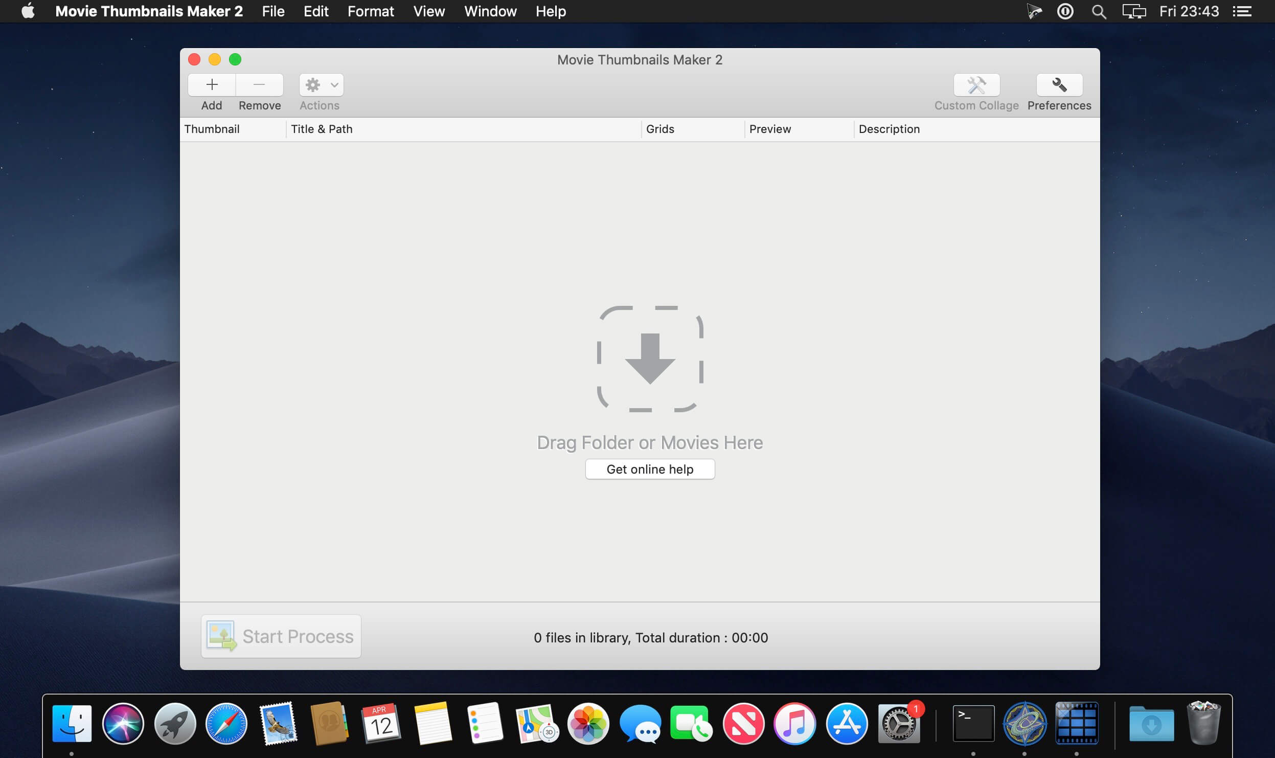 Movie Thumbnails Maker 3.3.10 for Mac screenshot
