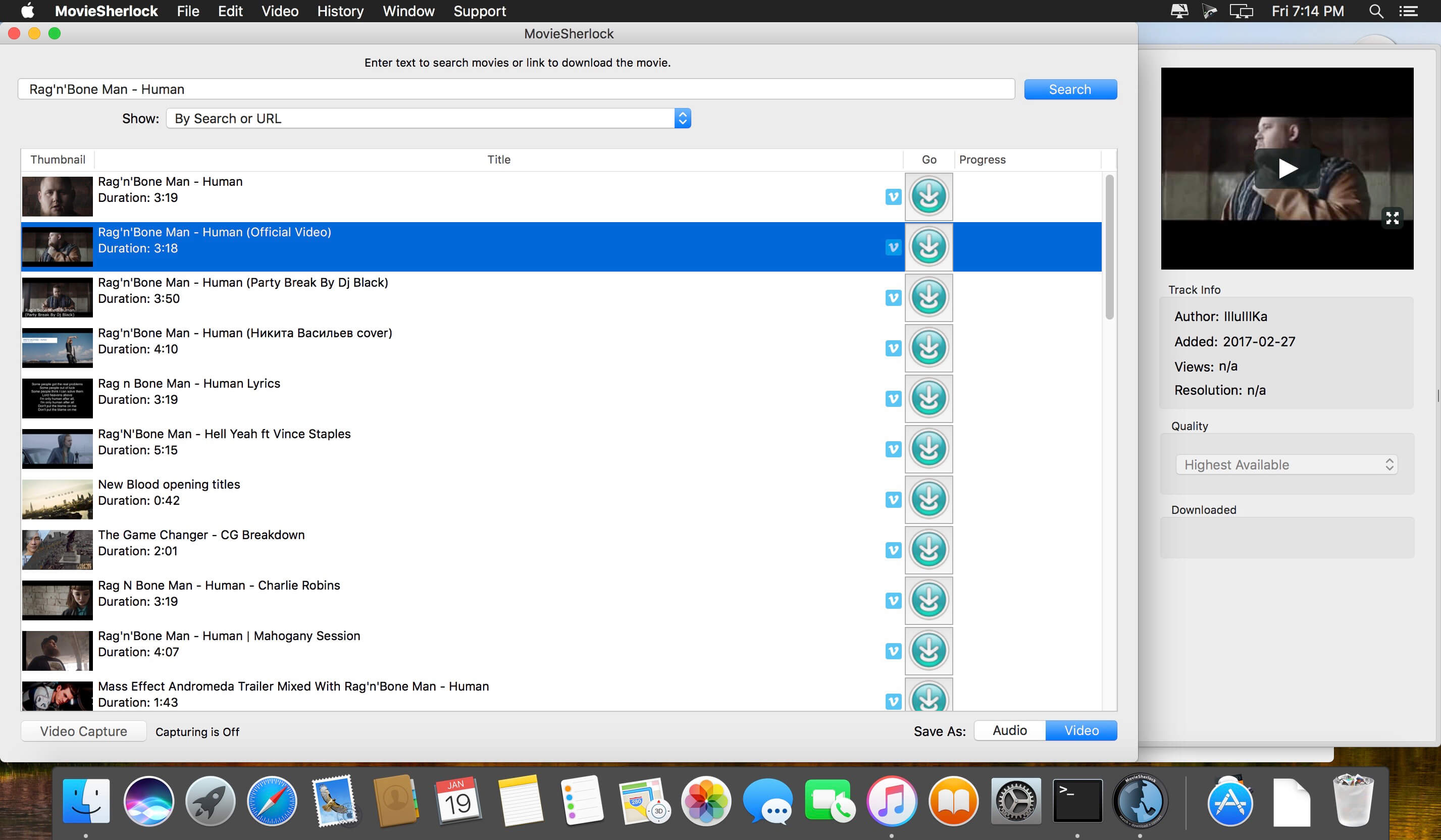 MovieSherlock 6.1.6 for Mac screenshot