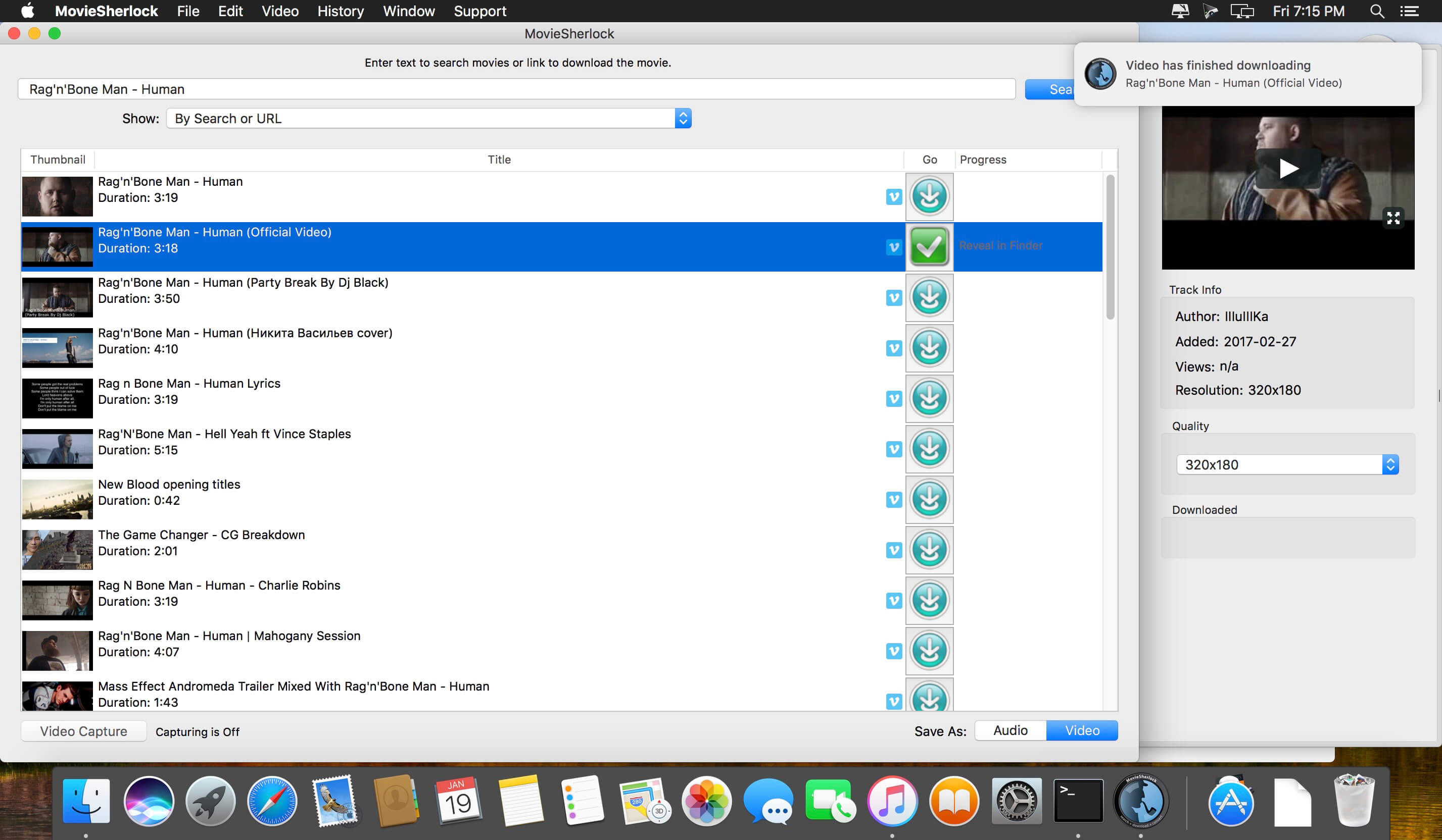 MovieSherlock 6.1.6 for Mac screenshot