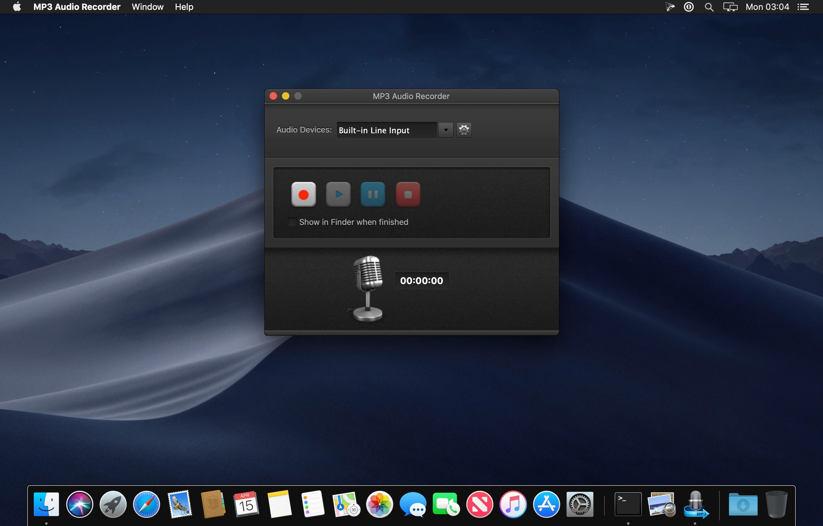 MP3 Audio Recorder 3.0.0 for Mac screenshot